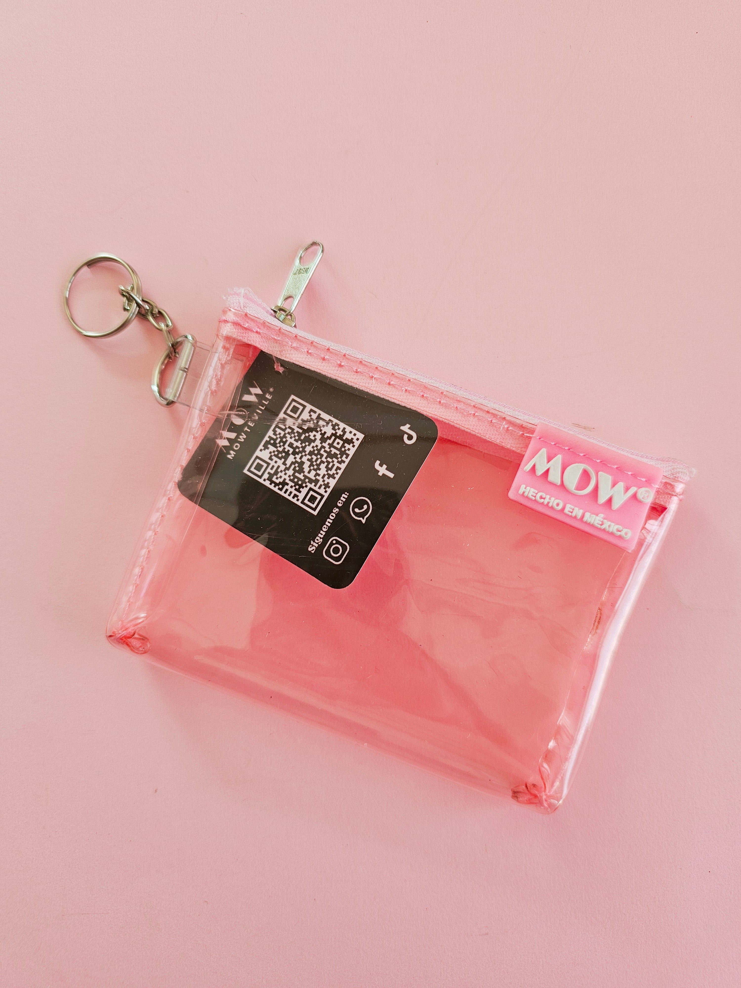 Monedero Neo Rosa Transparente