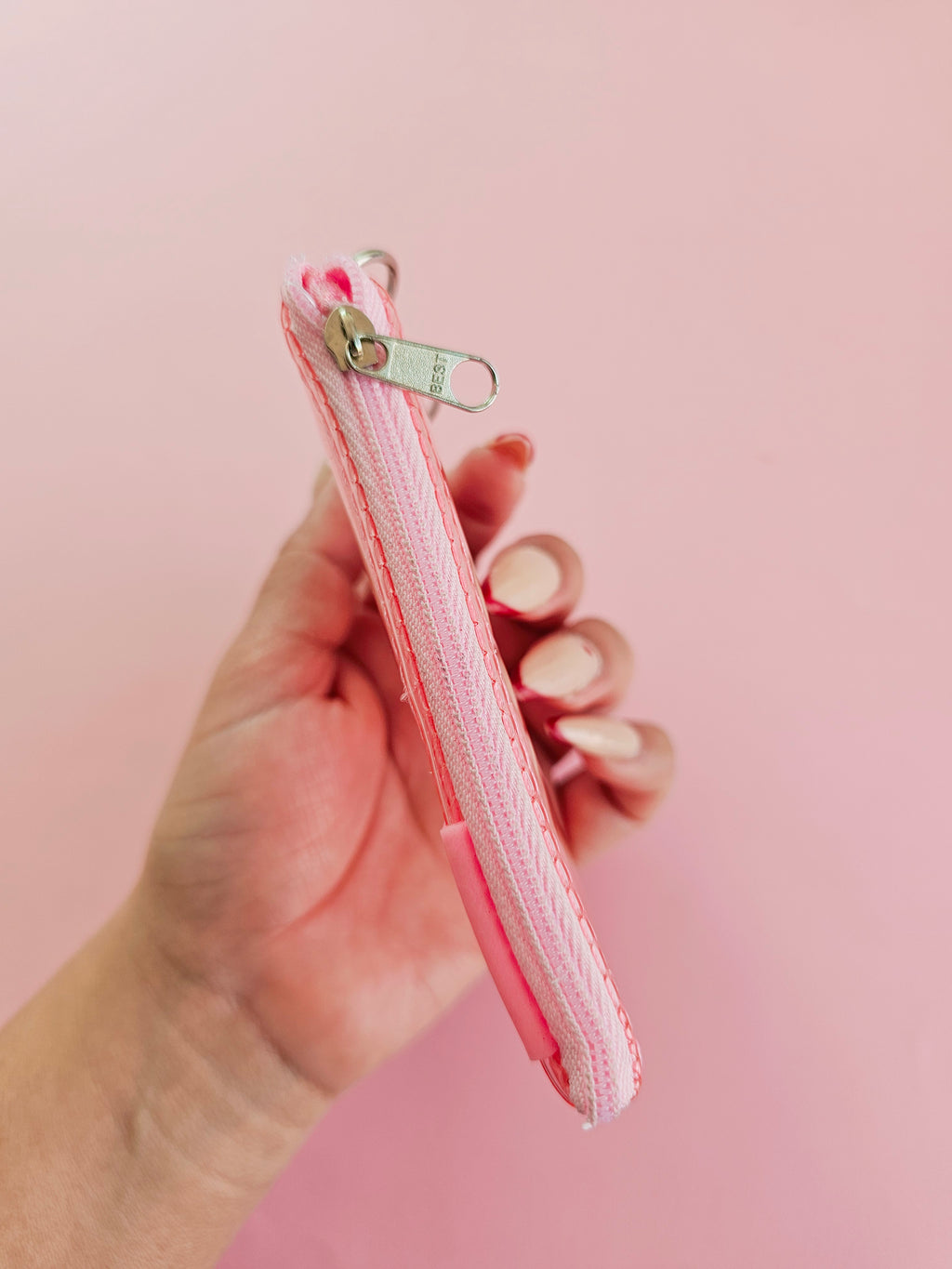 Monedero Neo Rosa Transparente