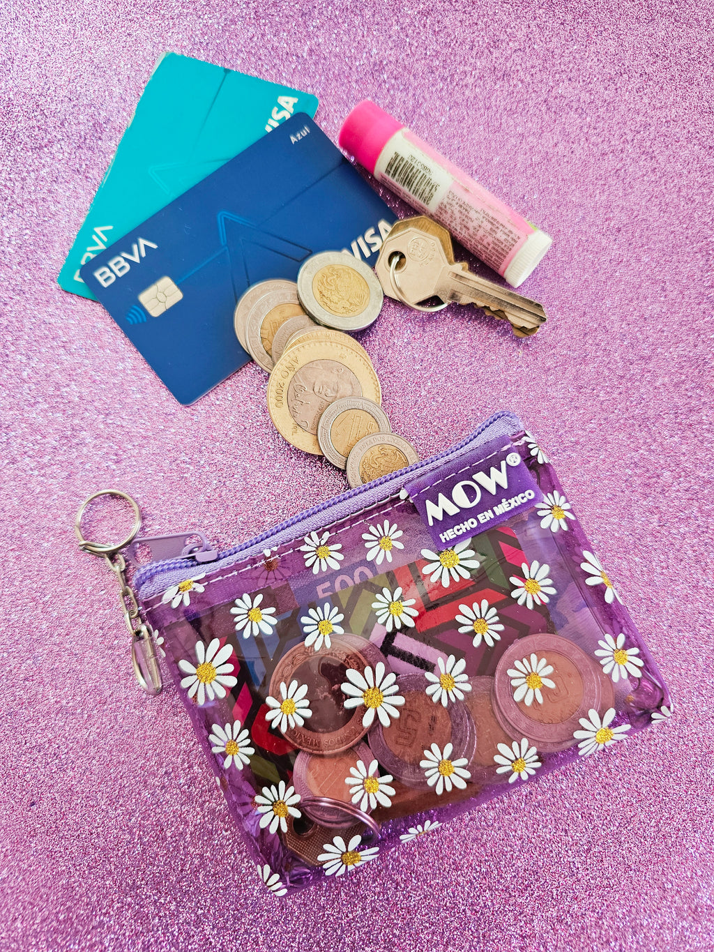 Monedero Neo Lila Margaritas
