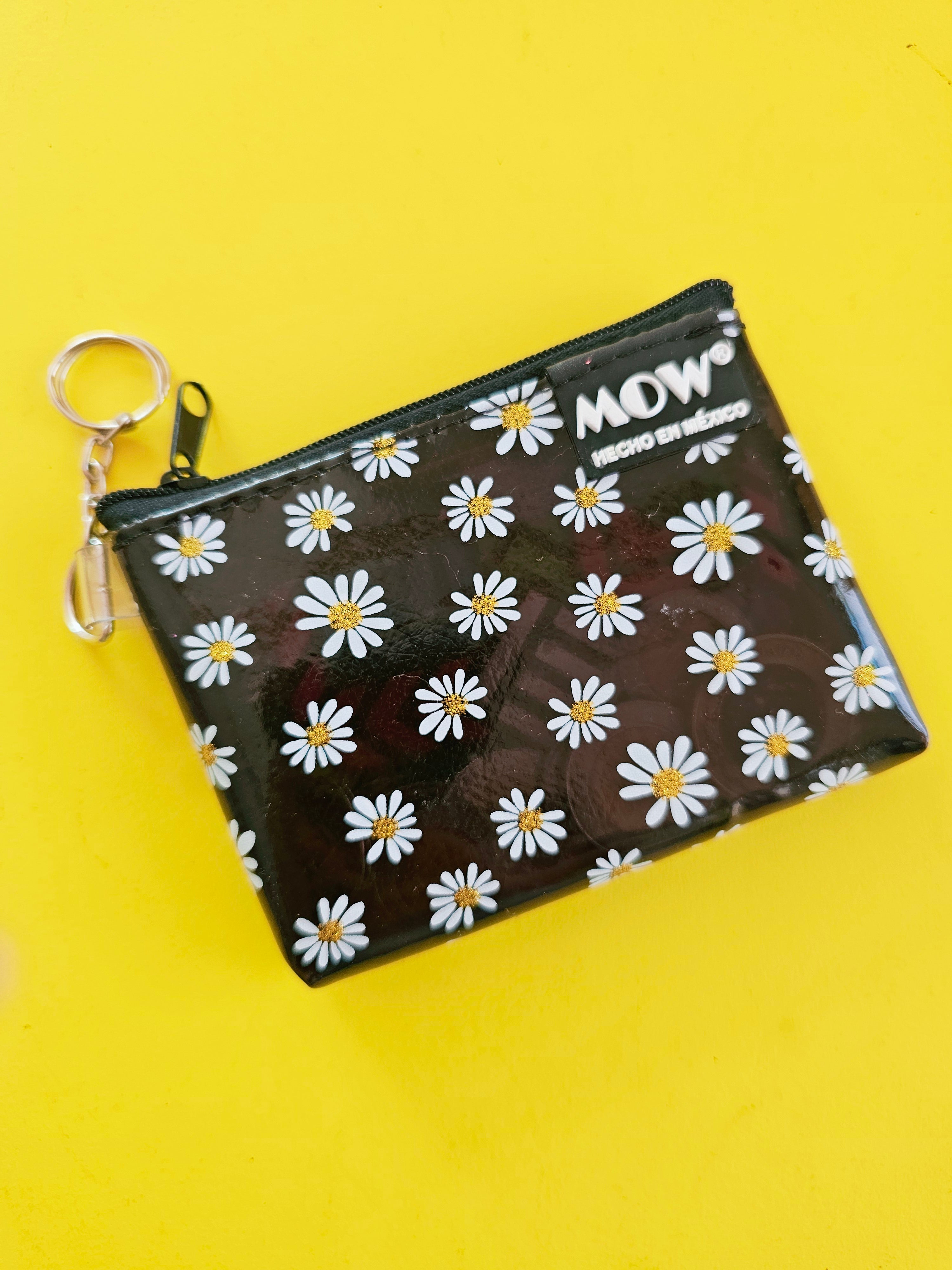 Monedero Neo Negro Margaritas