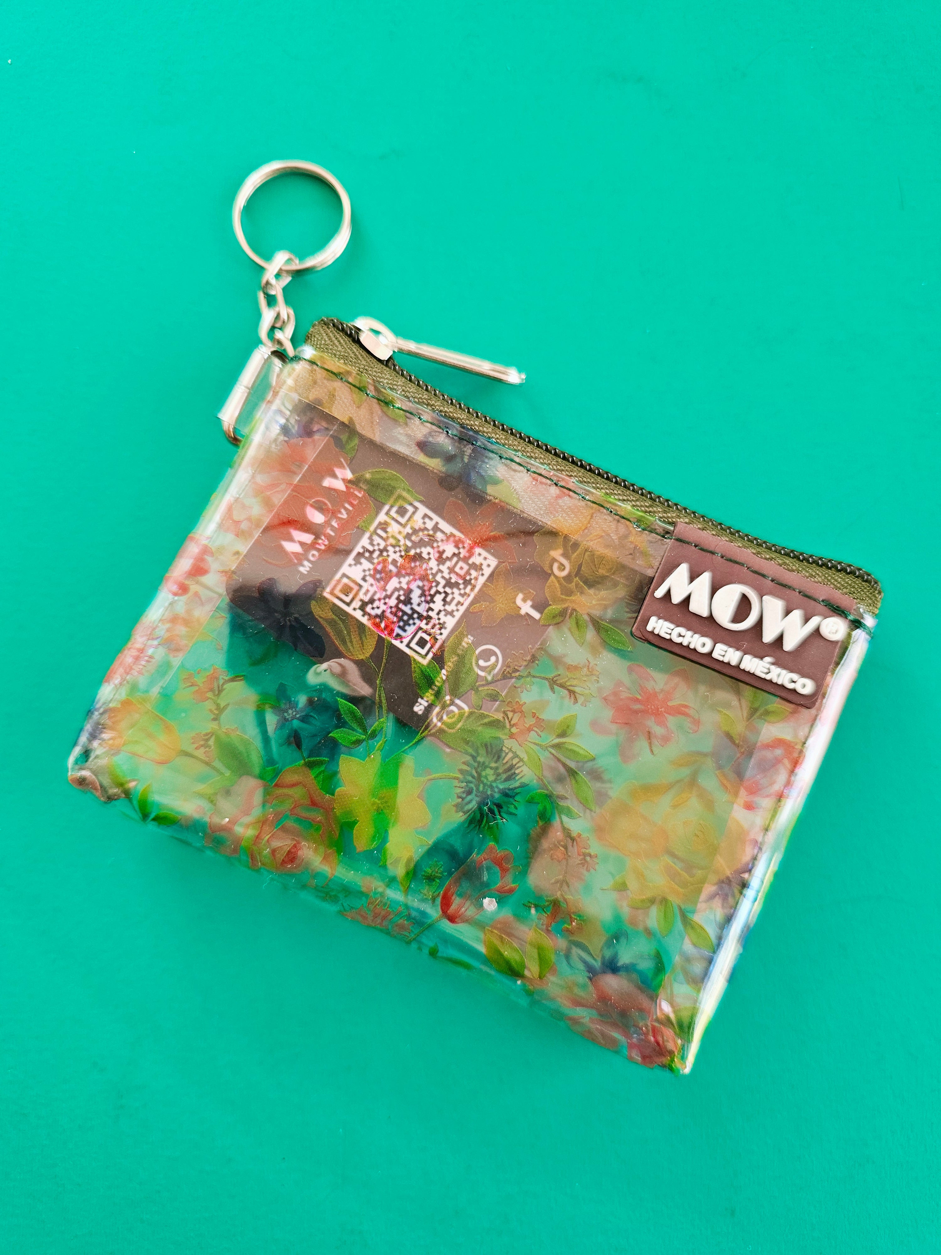 Monedero Neo Floral Verde
