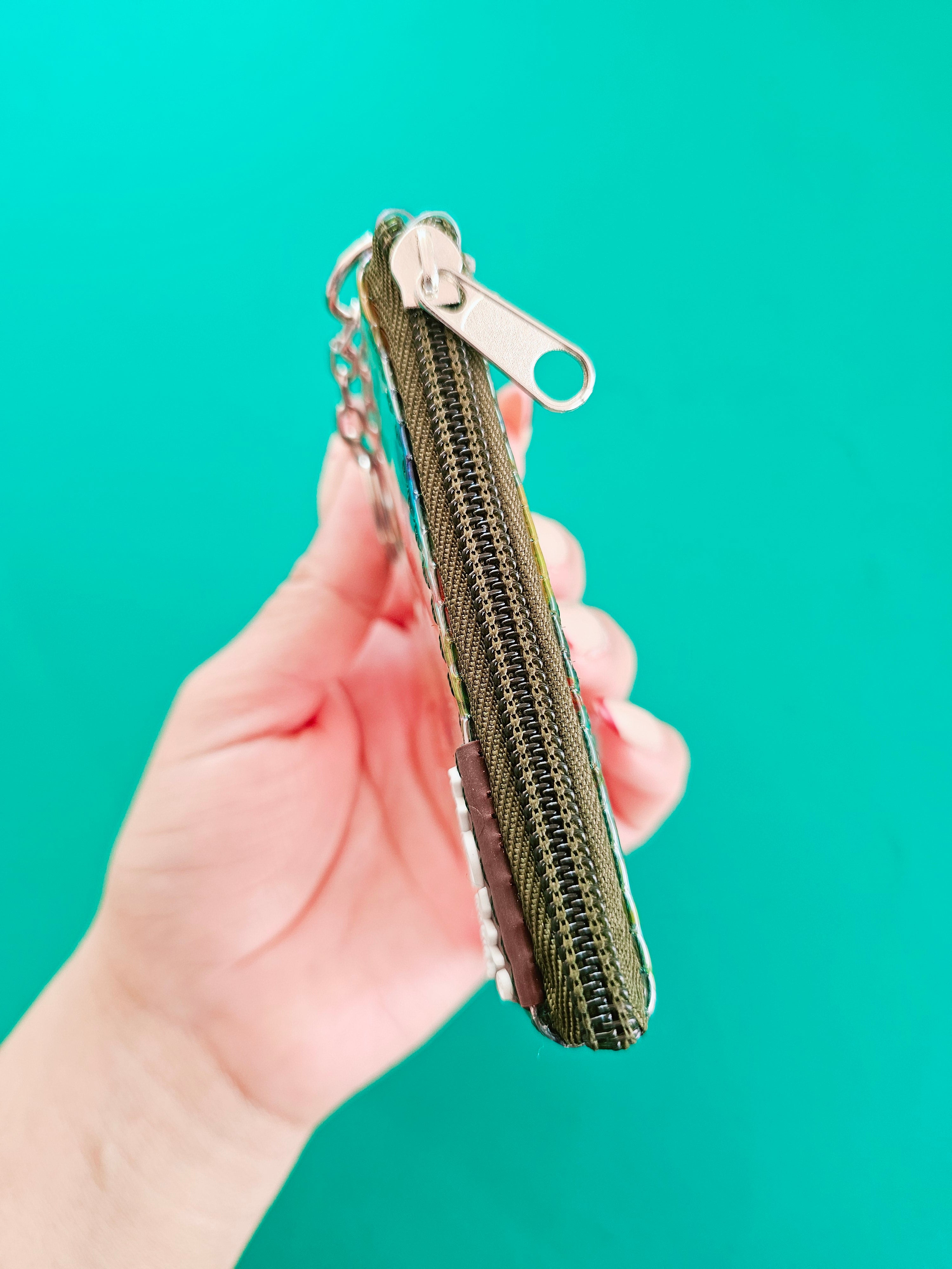 Monedero Neo Floral Verde