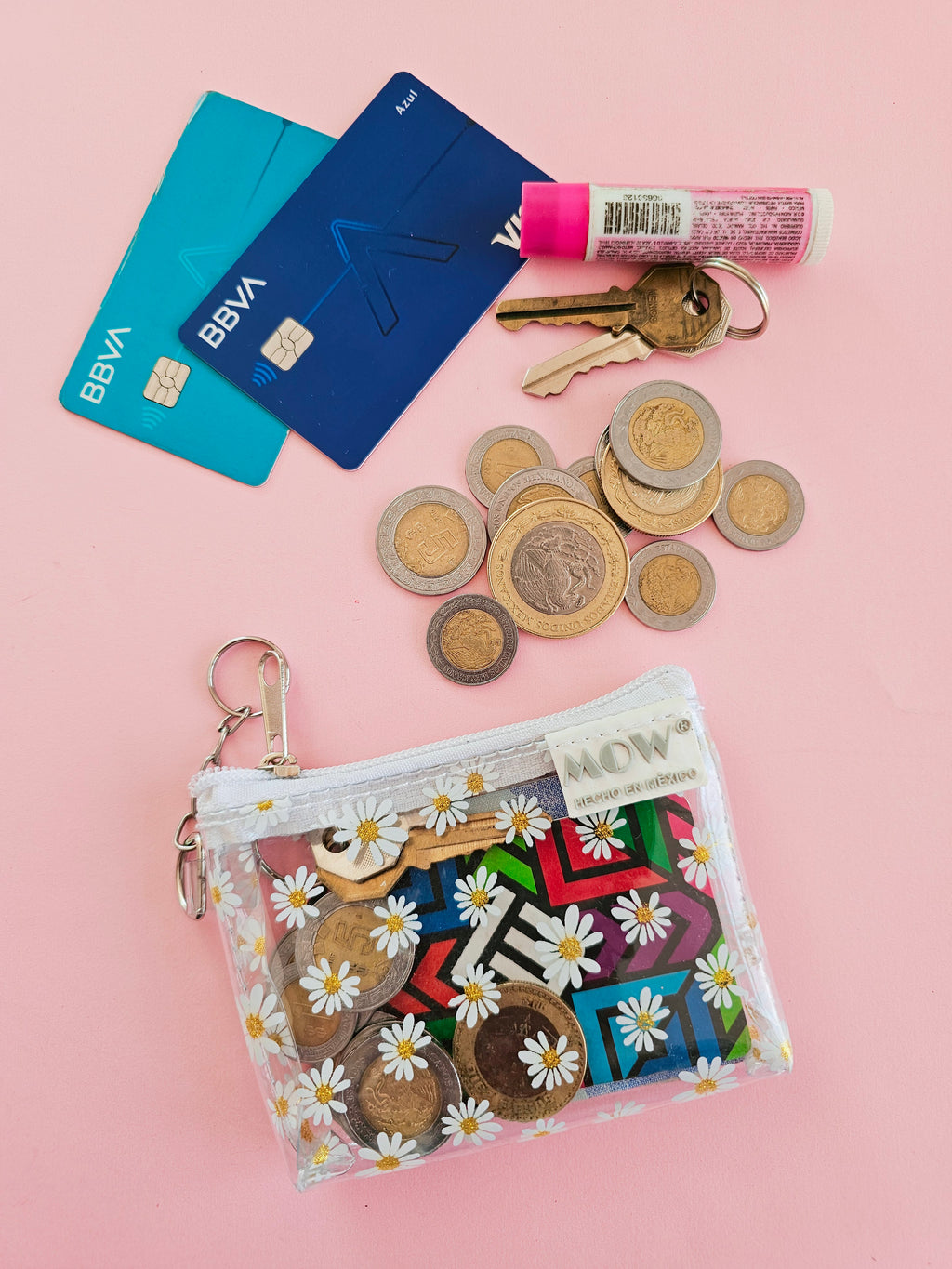 Monedero Neo Blanco Margaritas