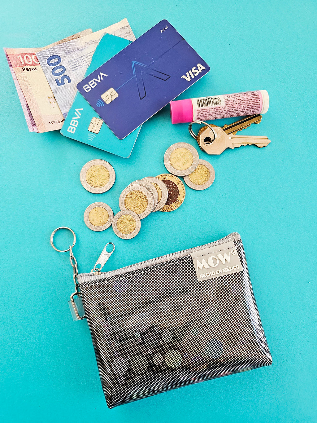Monedero Neo Gris Diamantes