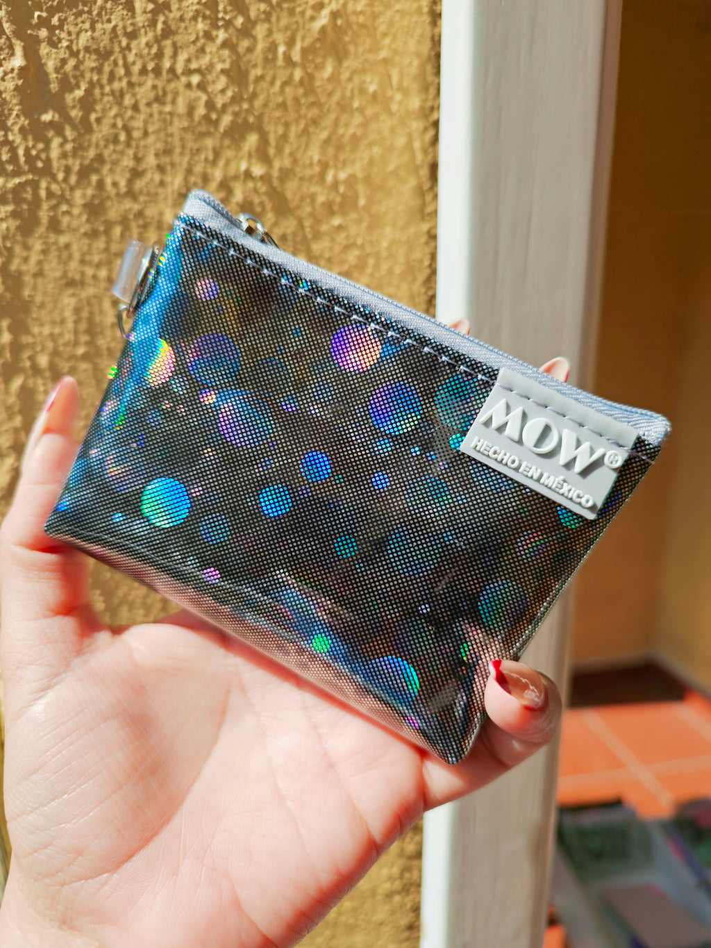 Monedero Neo Gris Diamantes