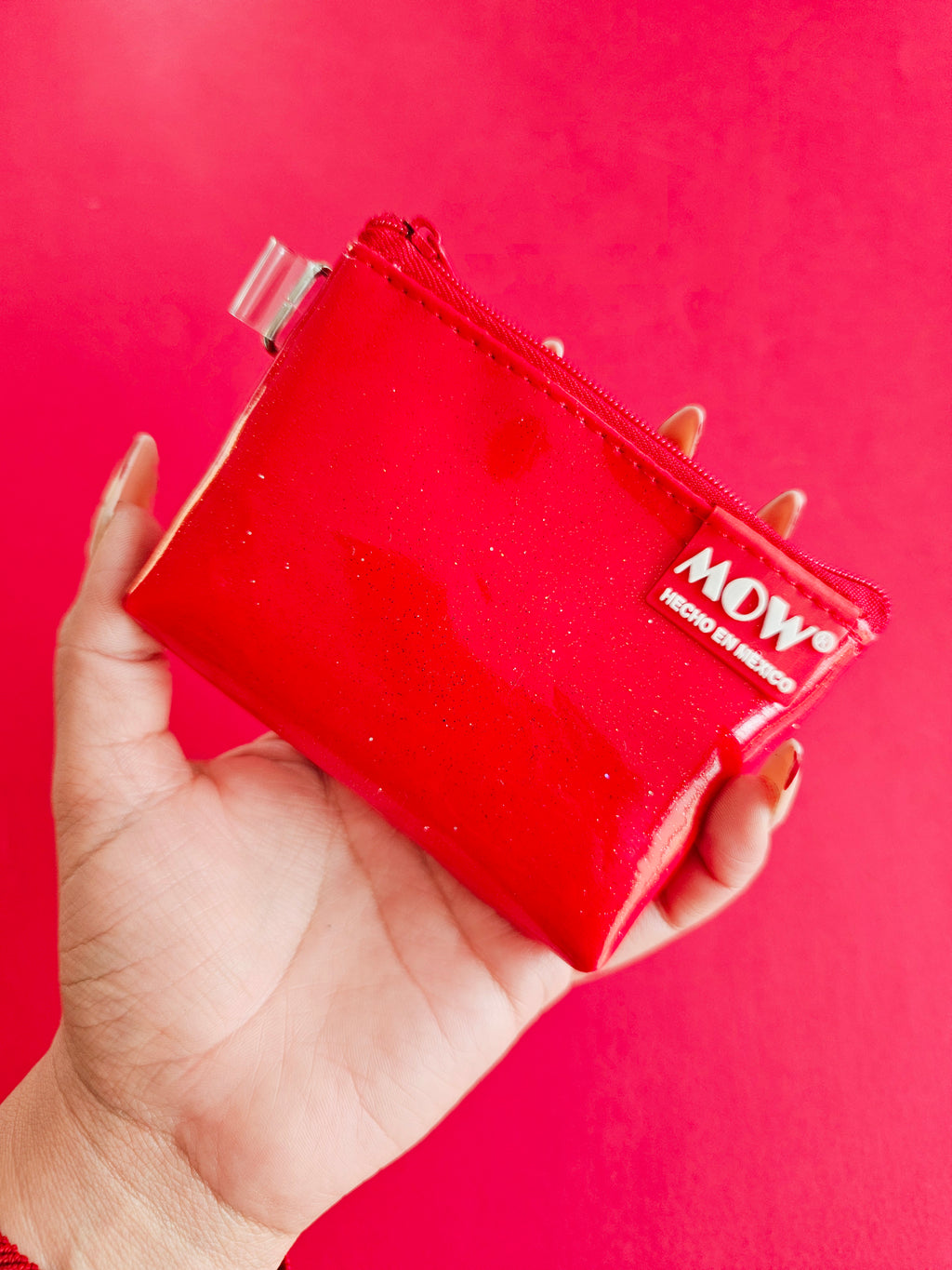 Monedero Neo Rojo Glitter