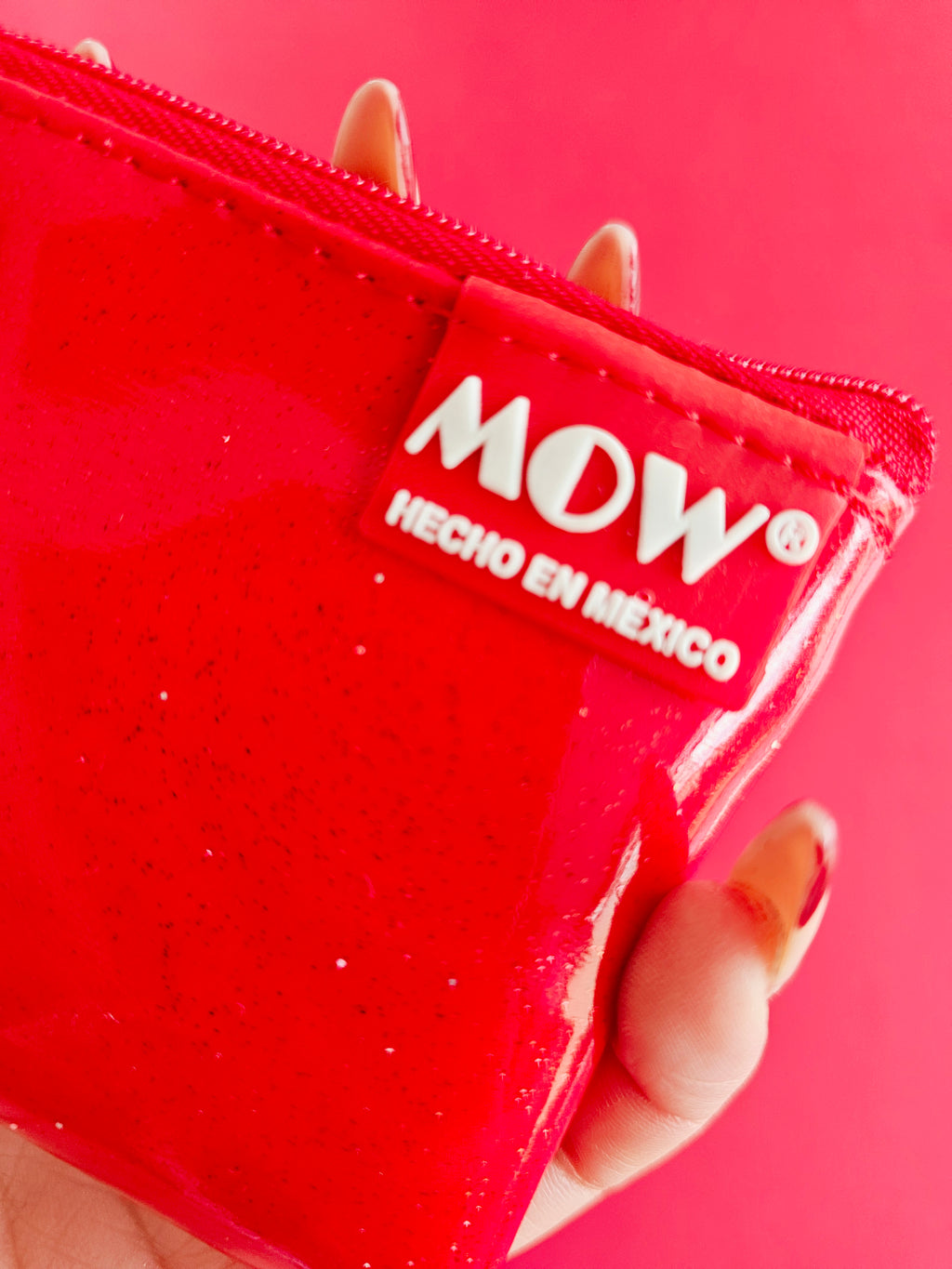 Monedero Neo Rojo Glitter