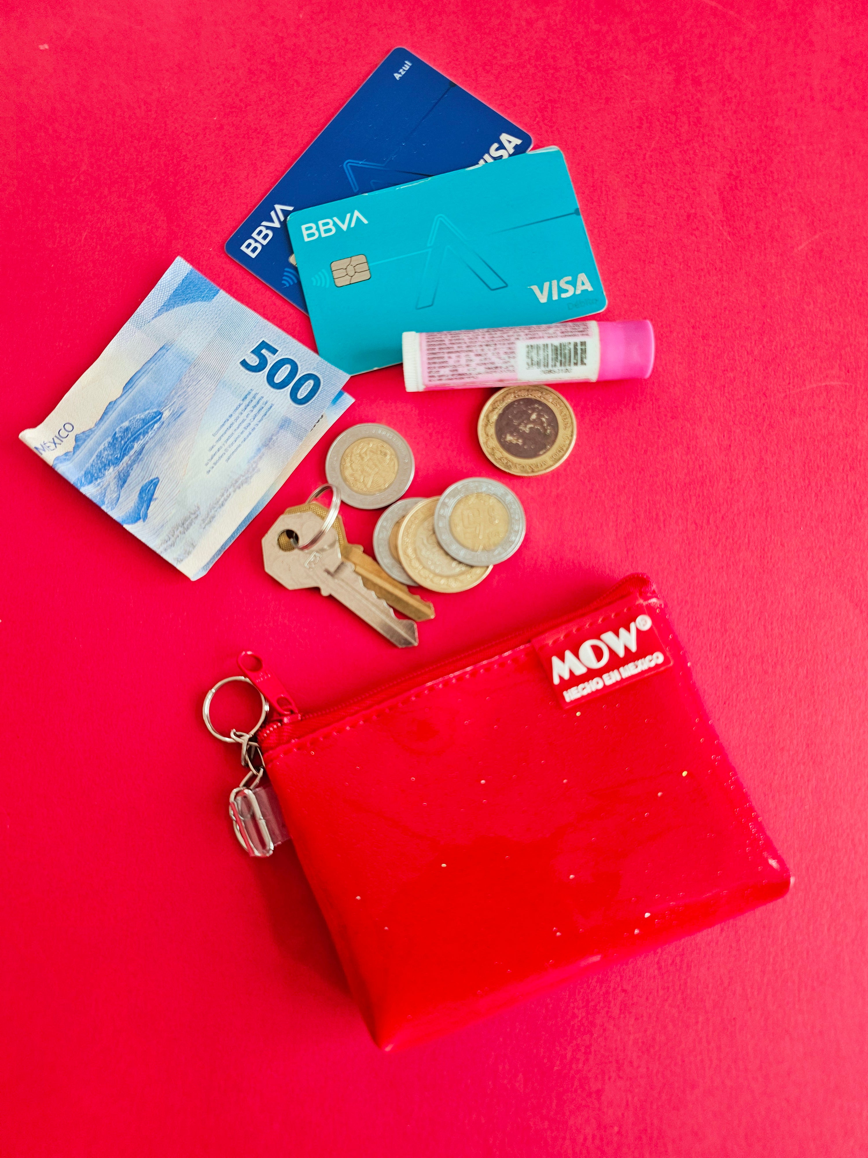 Monedero Neo Rojo Glitter