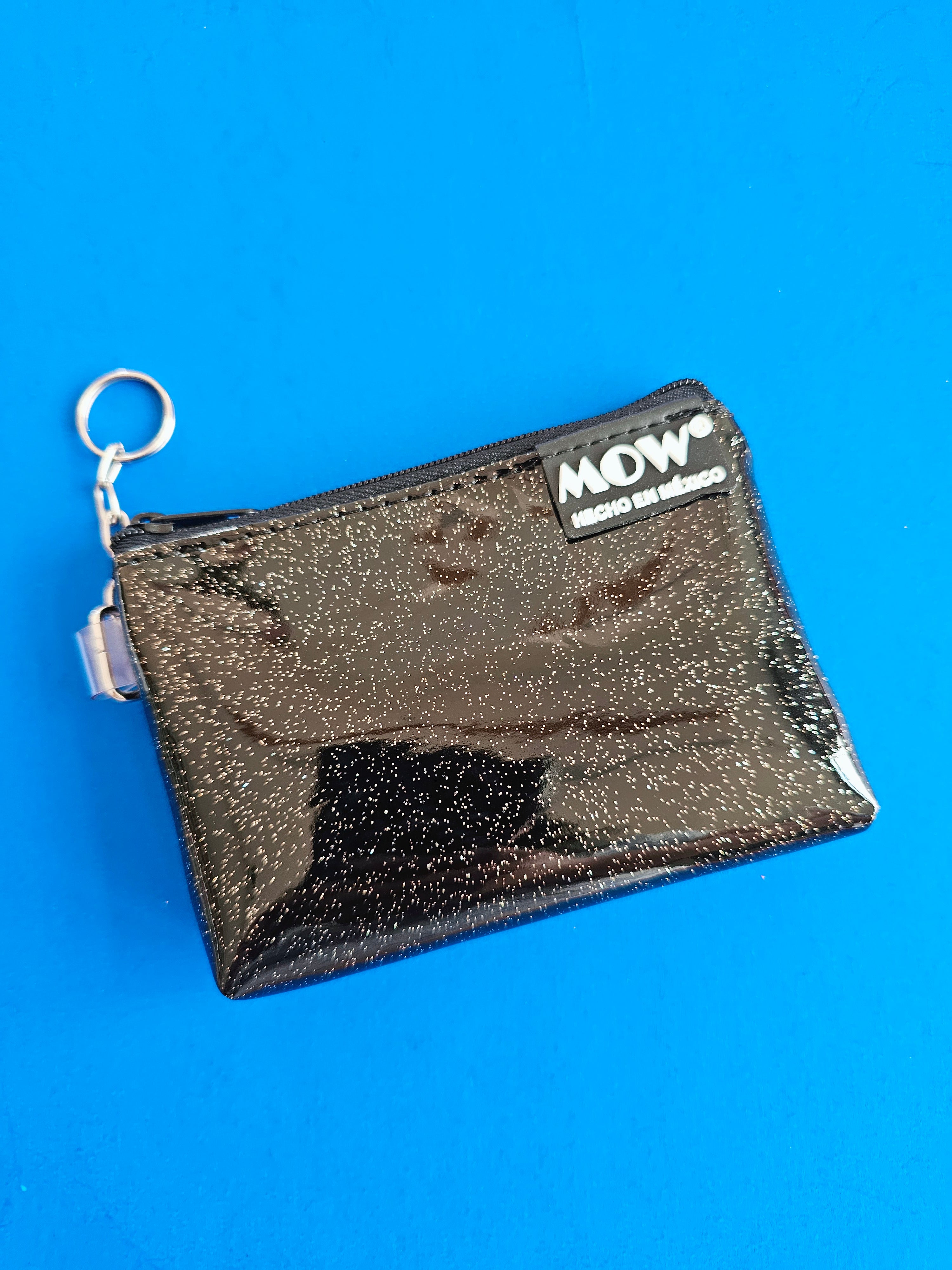 Monedero Neo Negro Glitter