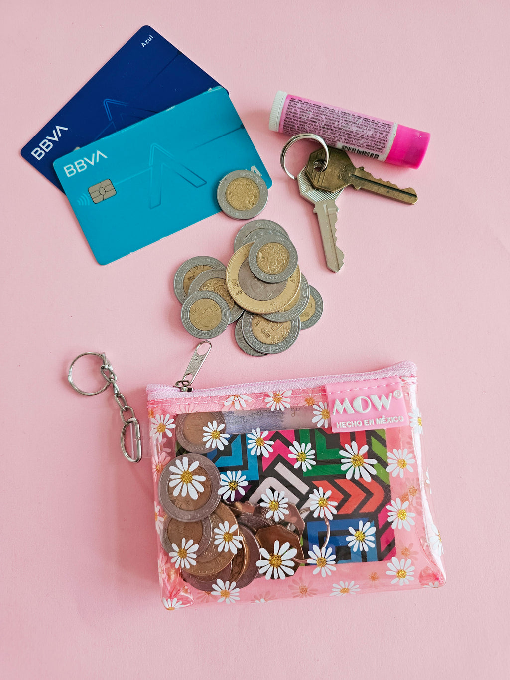 Monedero Neo Rosa Margaritas