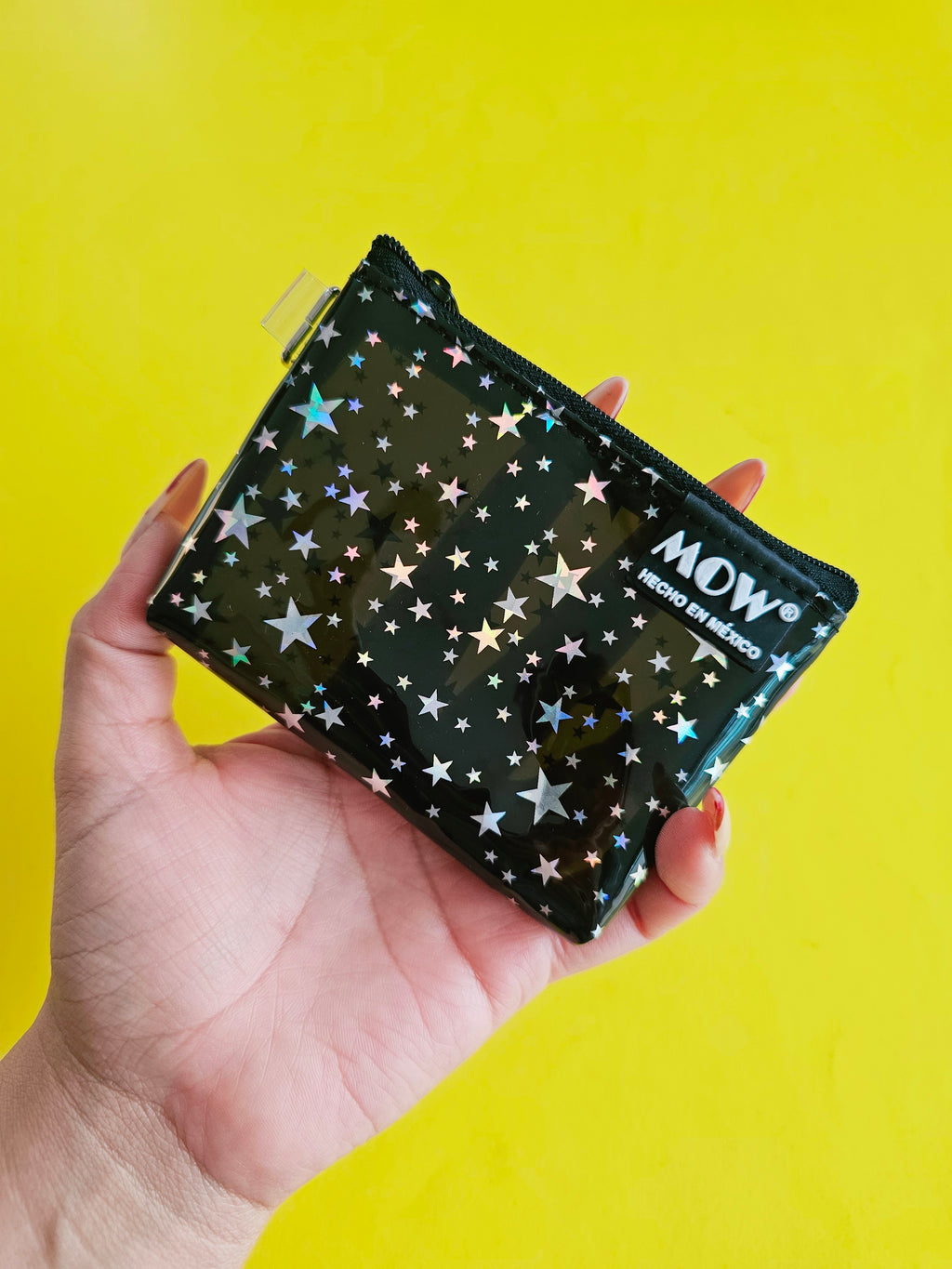 Monedero Neo Negro Estrellas