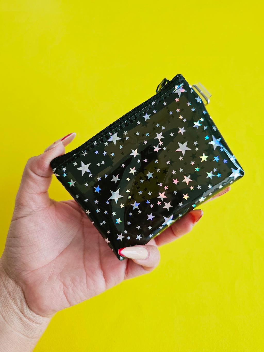 Monedero Neo Negro Estrellas