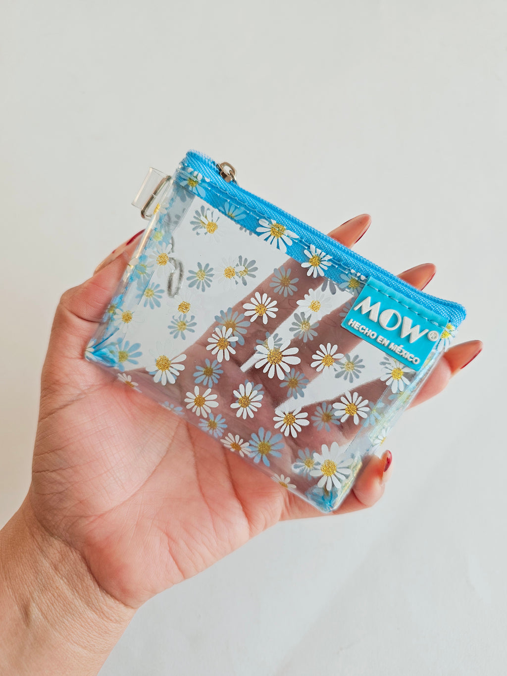 Monedero Neo Azul Claro Margaritas