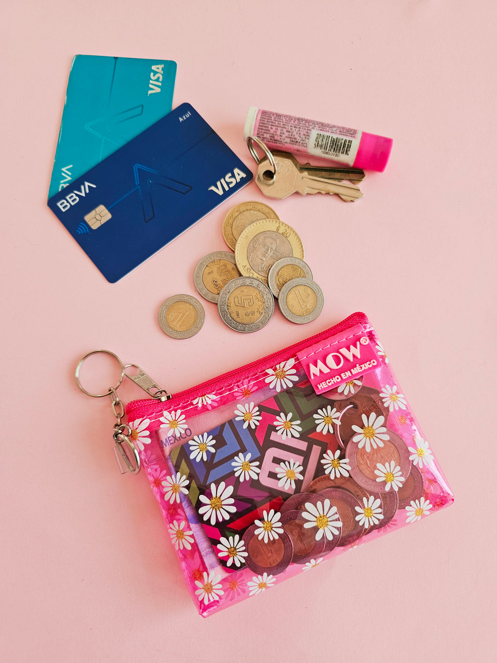 Monedero Neo Rosa Mexicano Margaritas