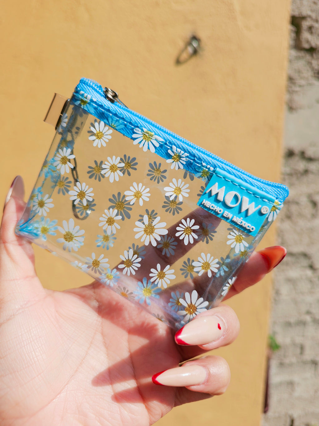 Monedero Neo Azul Claro Margaritas