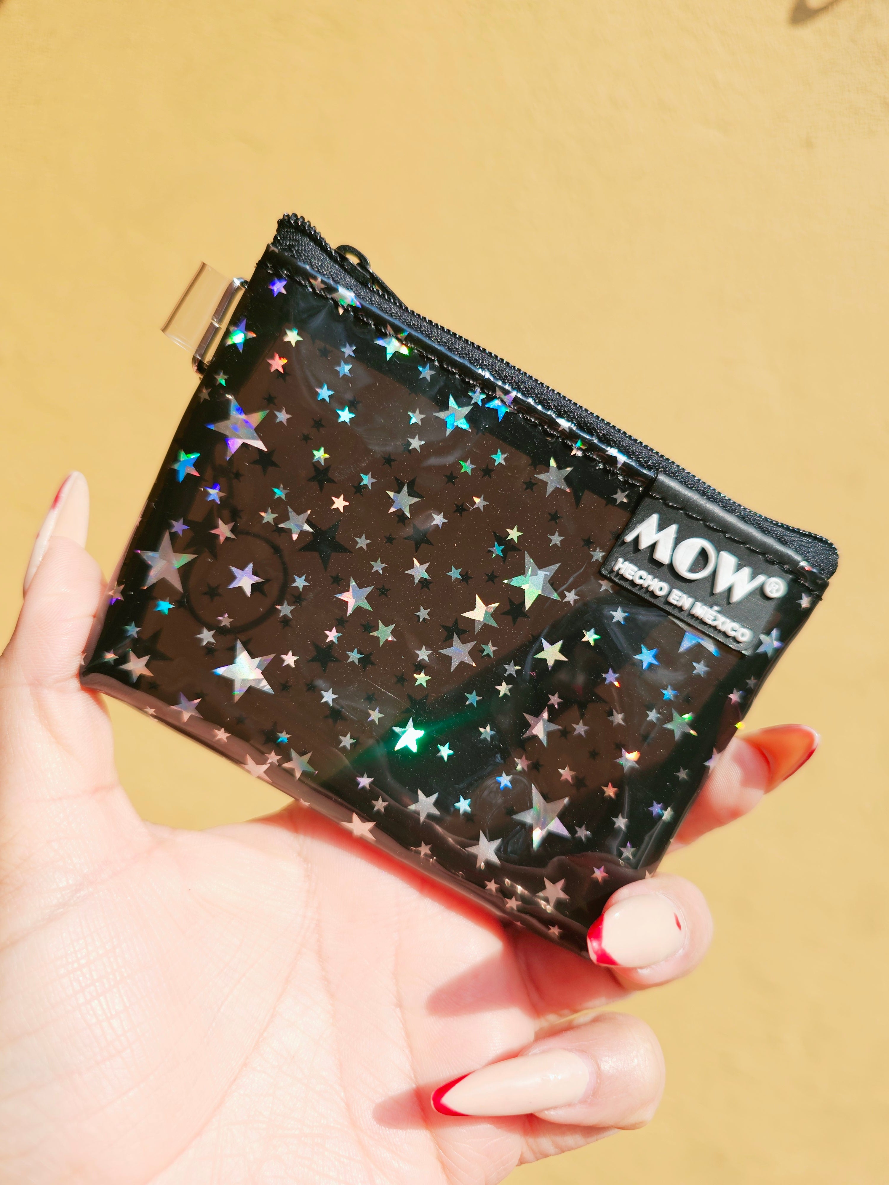 Monedero Neo Negro Estrellas
