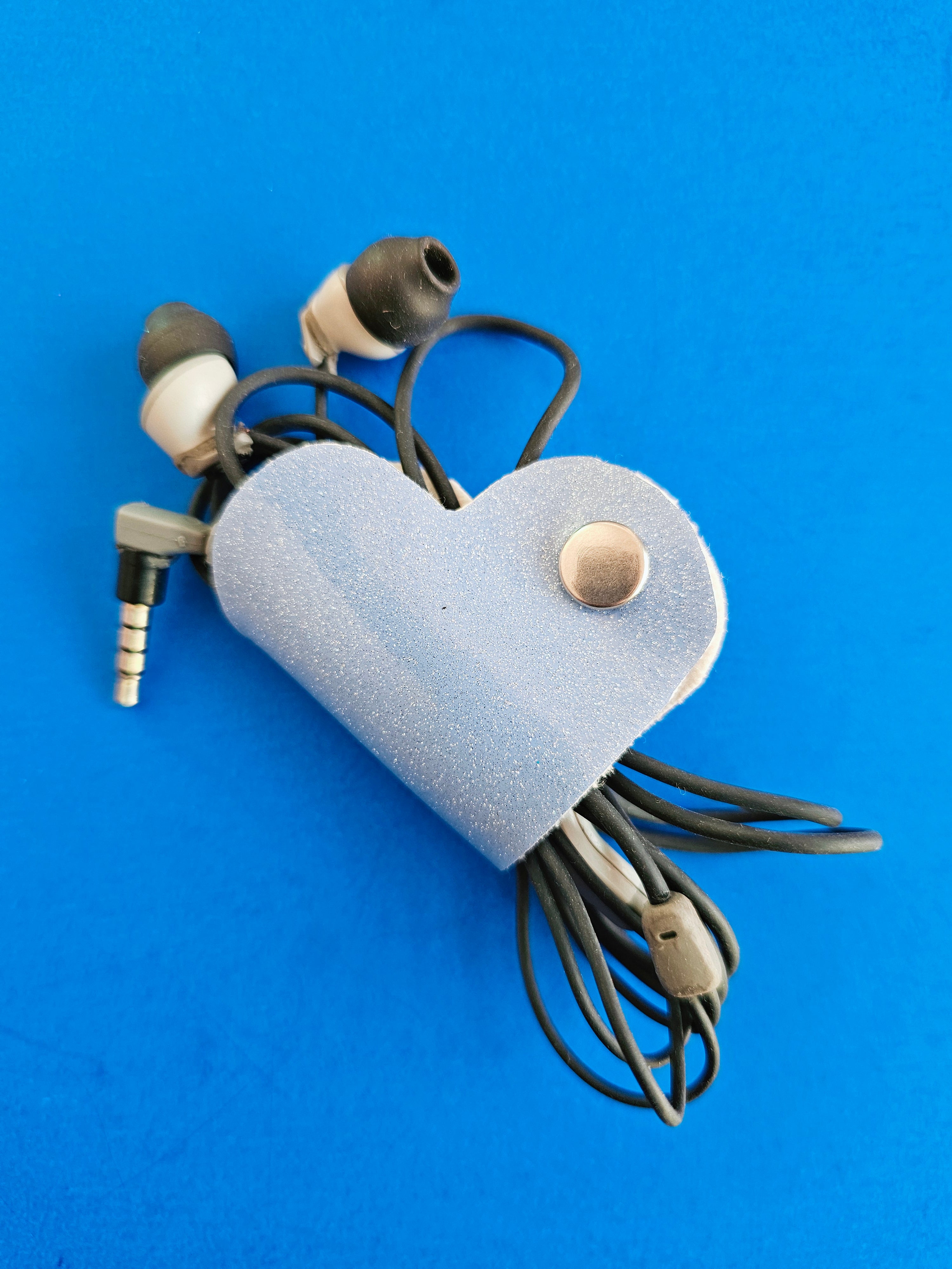 Clip de Cable CH Azul Glitter
