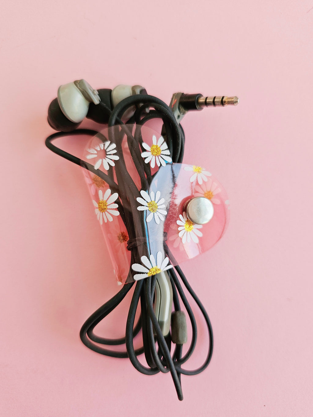 Clip de Cable CH Rosa Margaritas