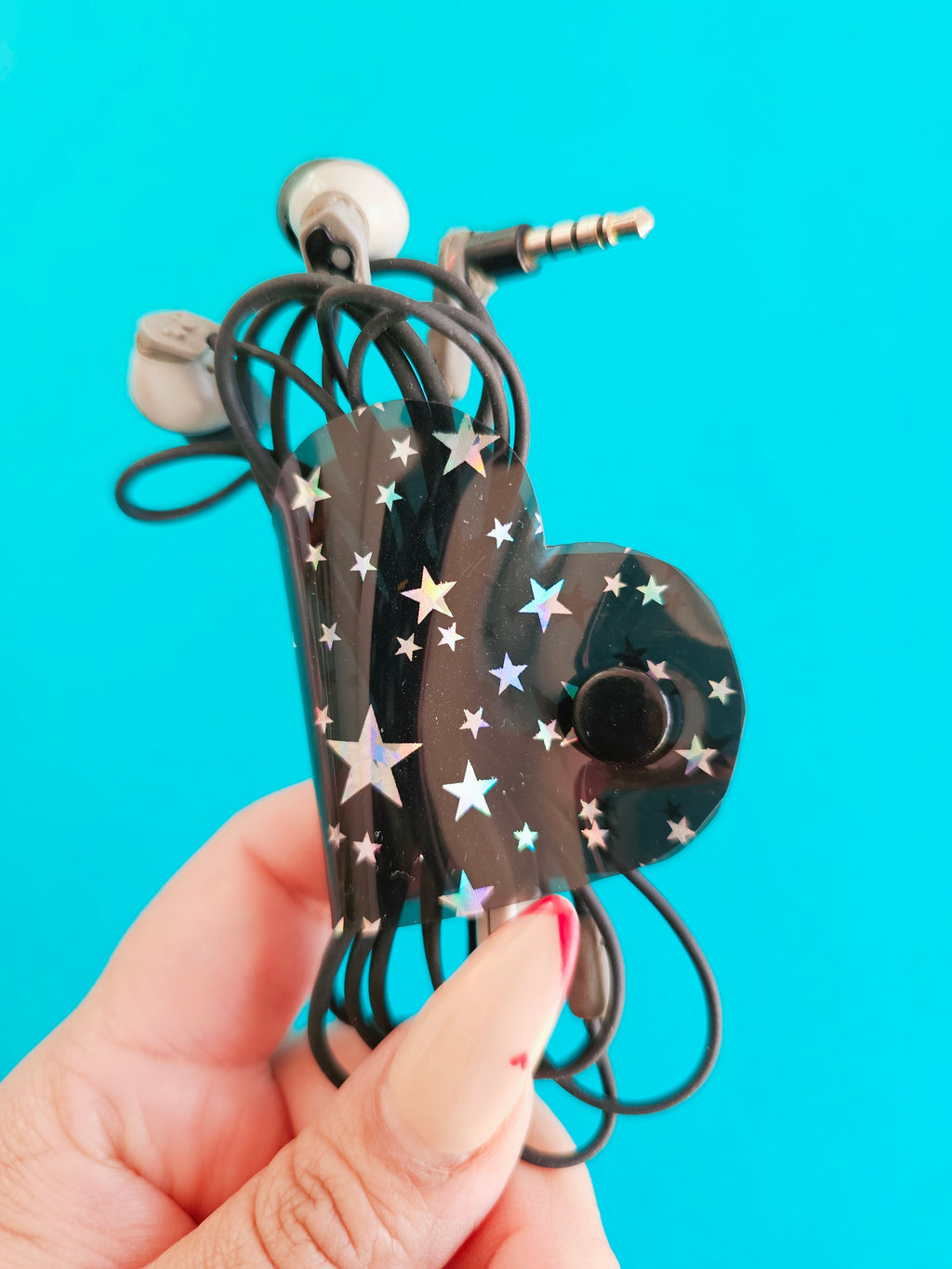 Clip de Cable CH Negro Estrellas