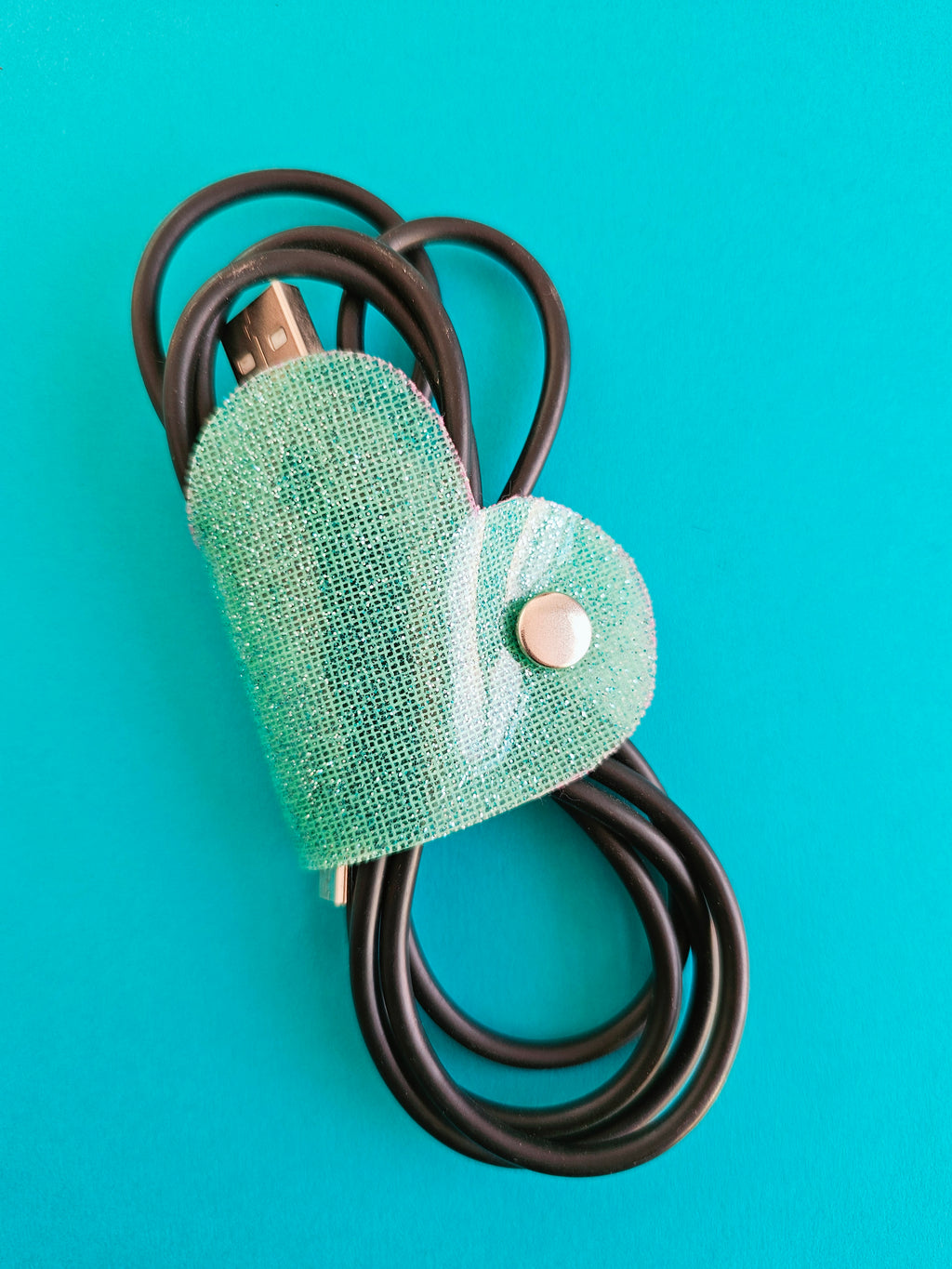 Clip de Cable GD Aqua Glitter