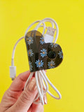 Clip de Cable GD Negro Margaritas