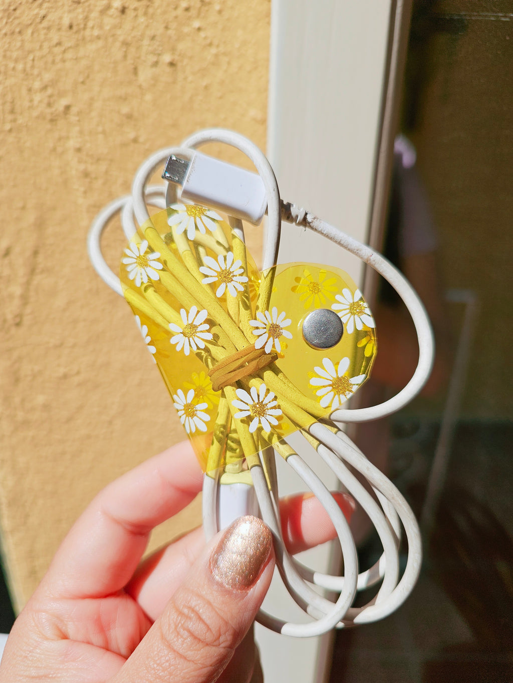 Clip de Cable GD Amarillo Margaritas