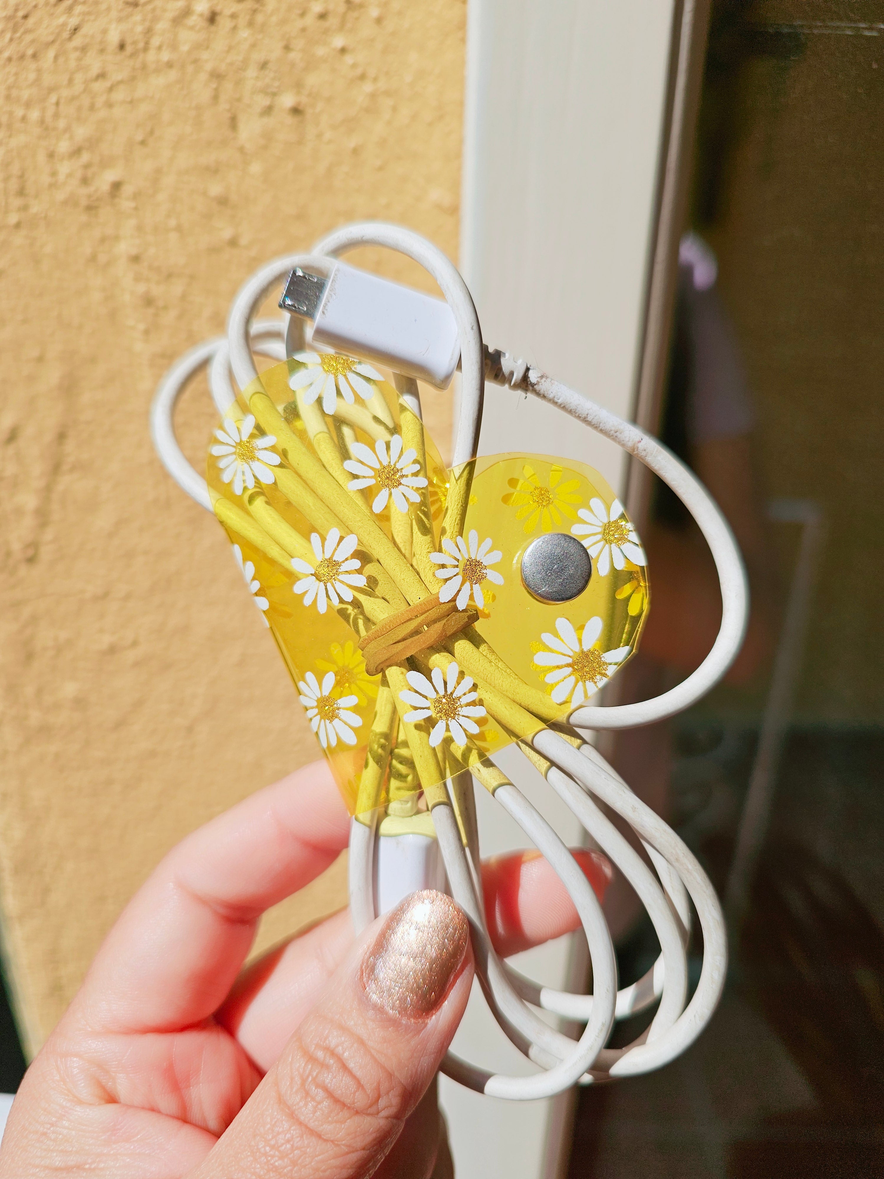 Clip de Cable GD Amarillo Margaritas