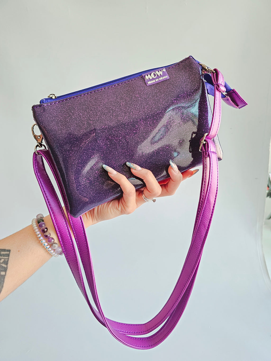 Bandolera Archer Morada Glitter