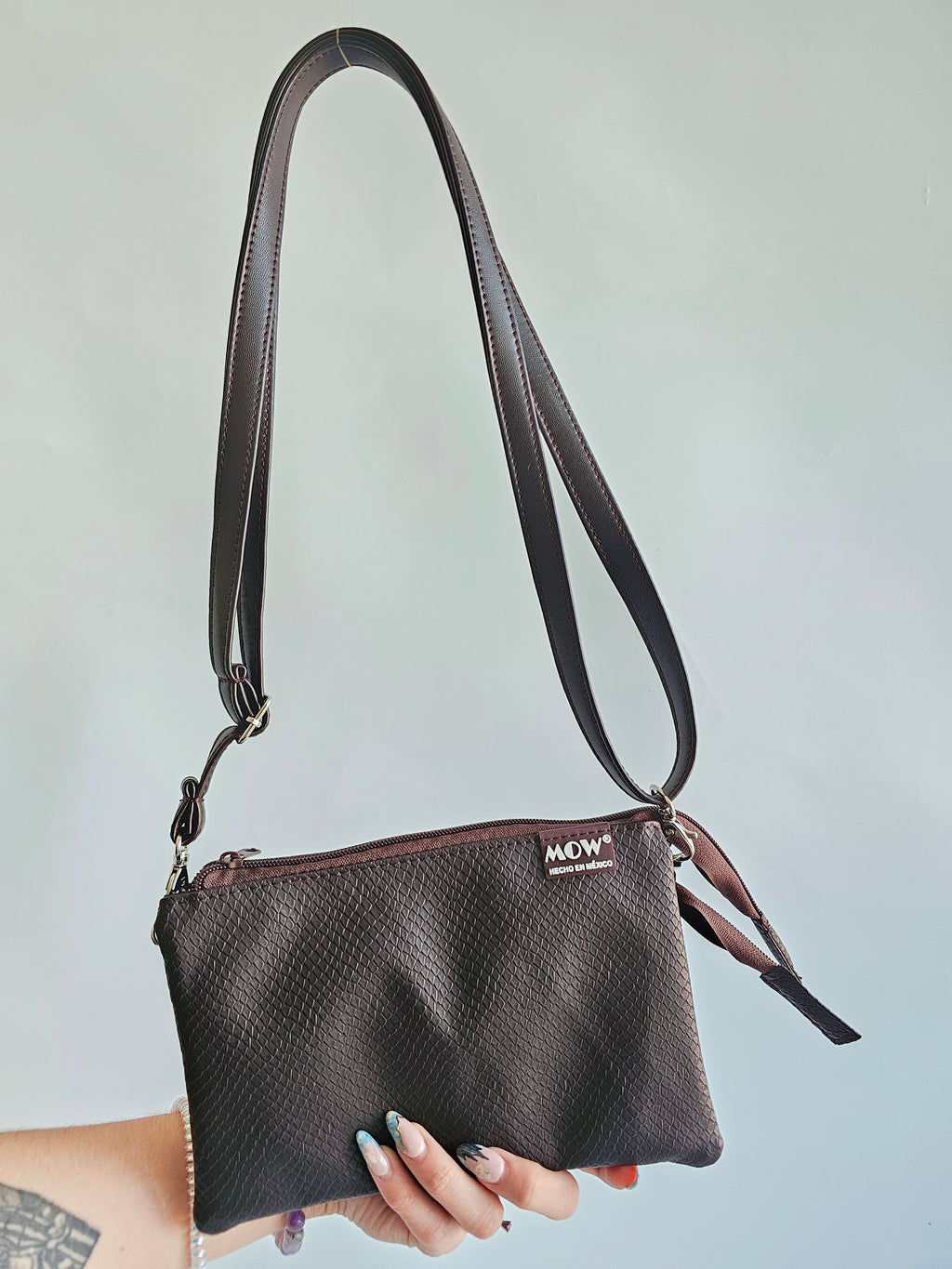 Bandolera Archer Café Oscuro