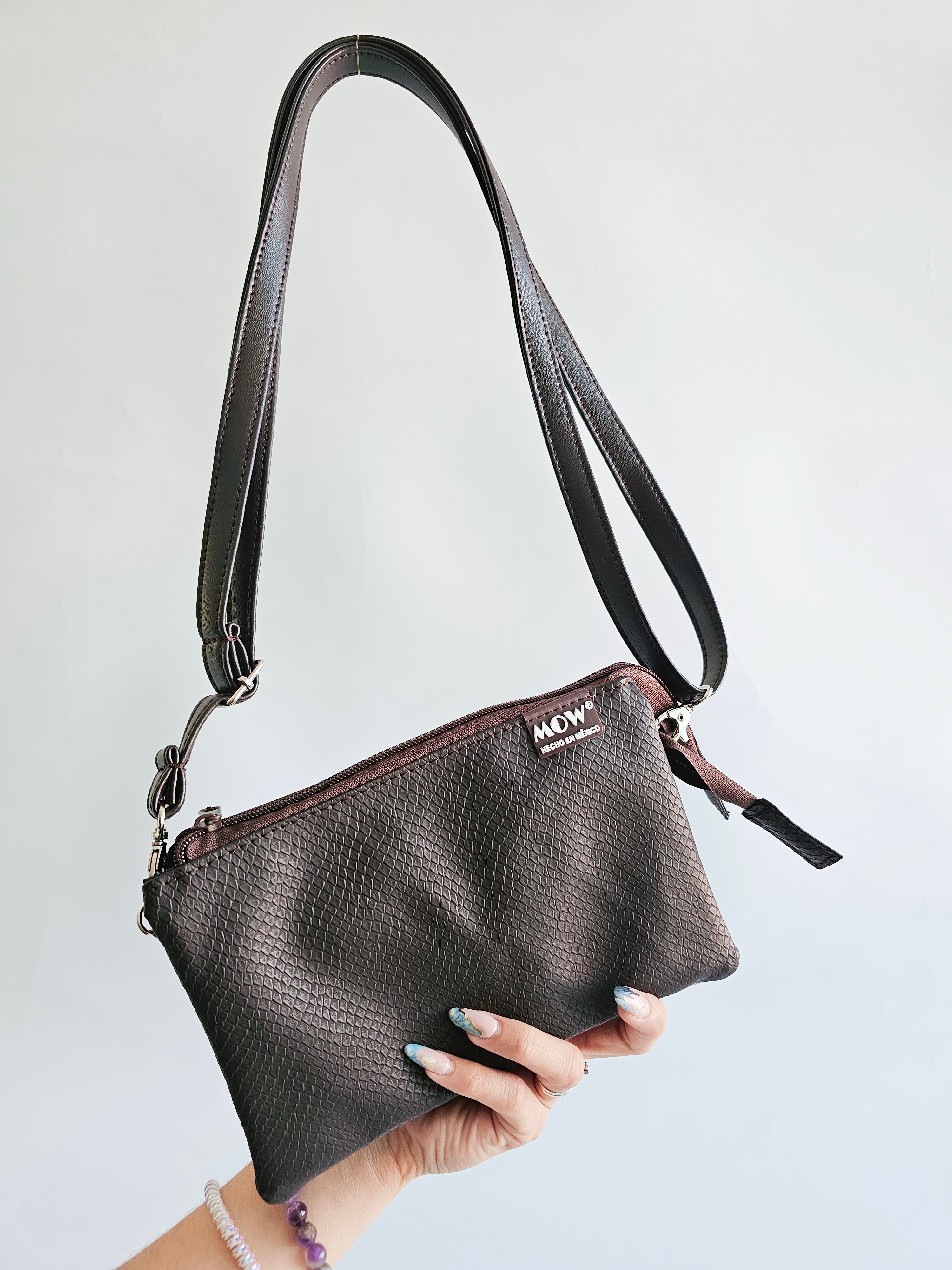 Bandolera Archer Café Oscuro