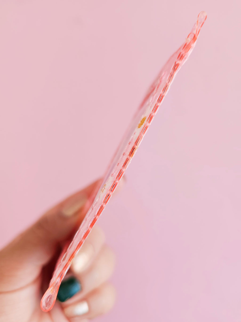 P. Credencial Vertical Rosa Margaritas
