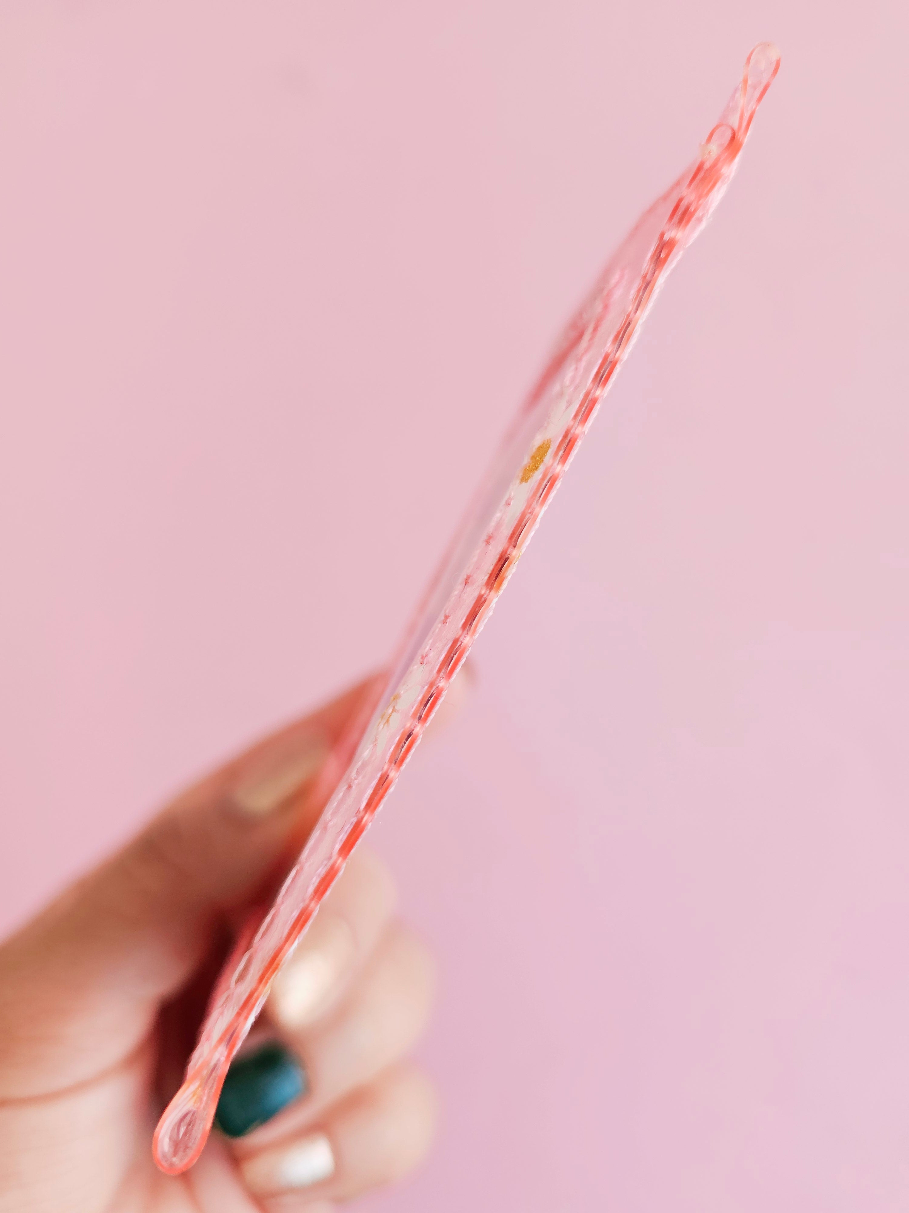 P. Credencial Vertical Rosa Margaritas