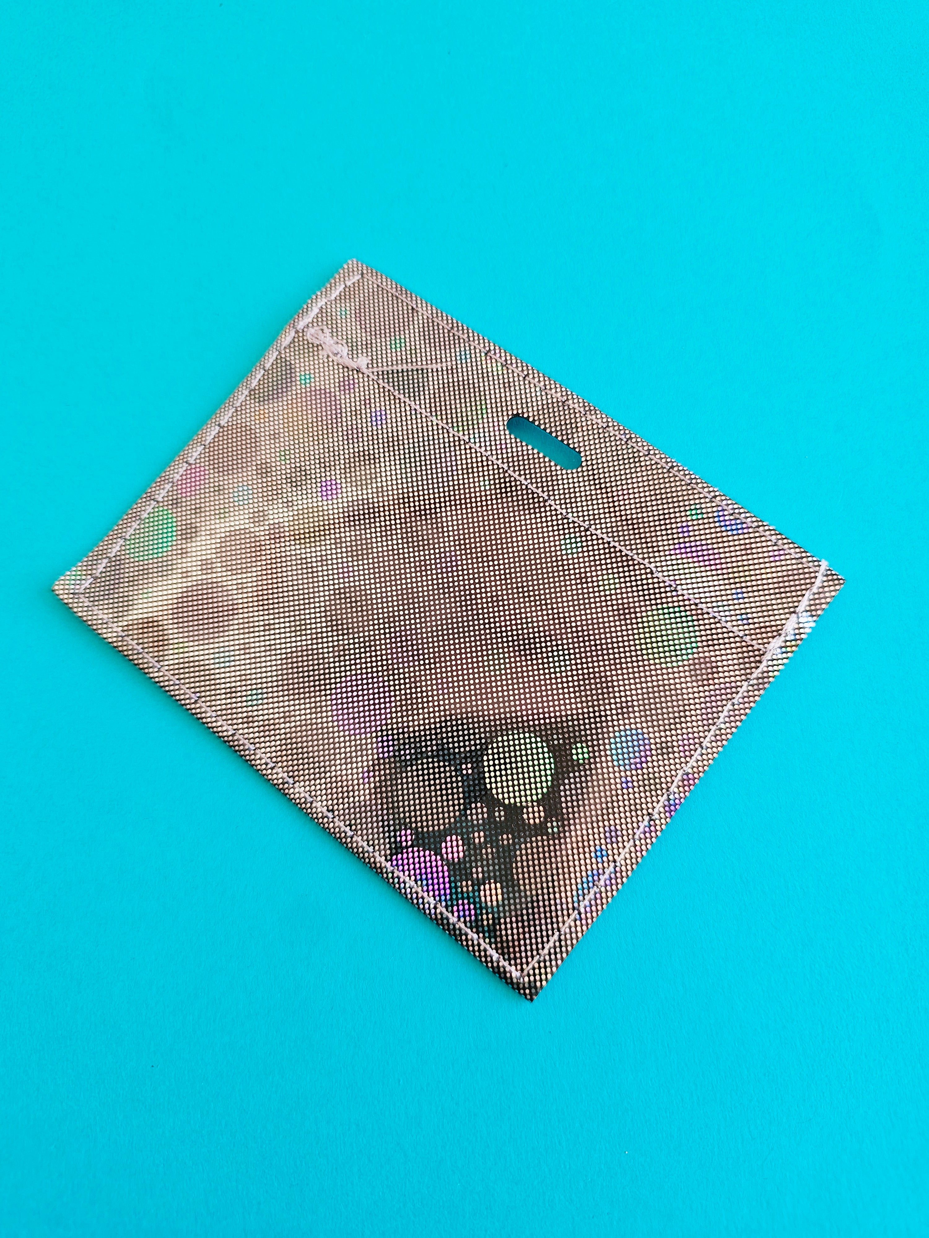 P. Credencial Horizontal Dots Gris