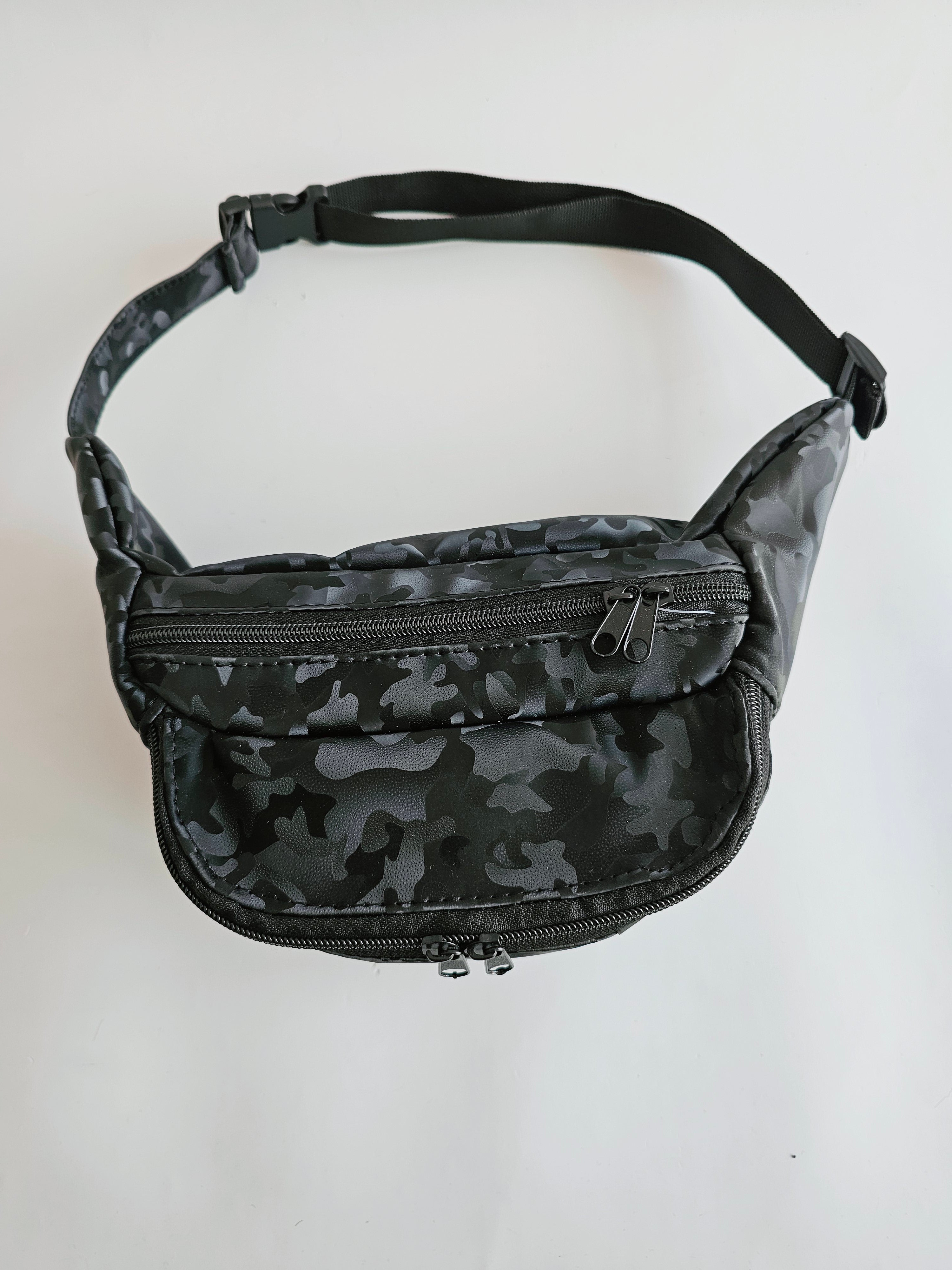 Cangurera HellMow Negro Camuflaje
