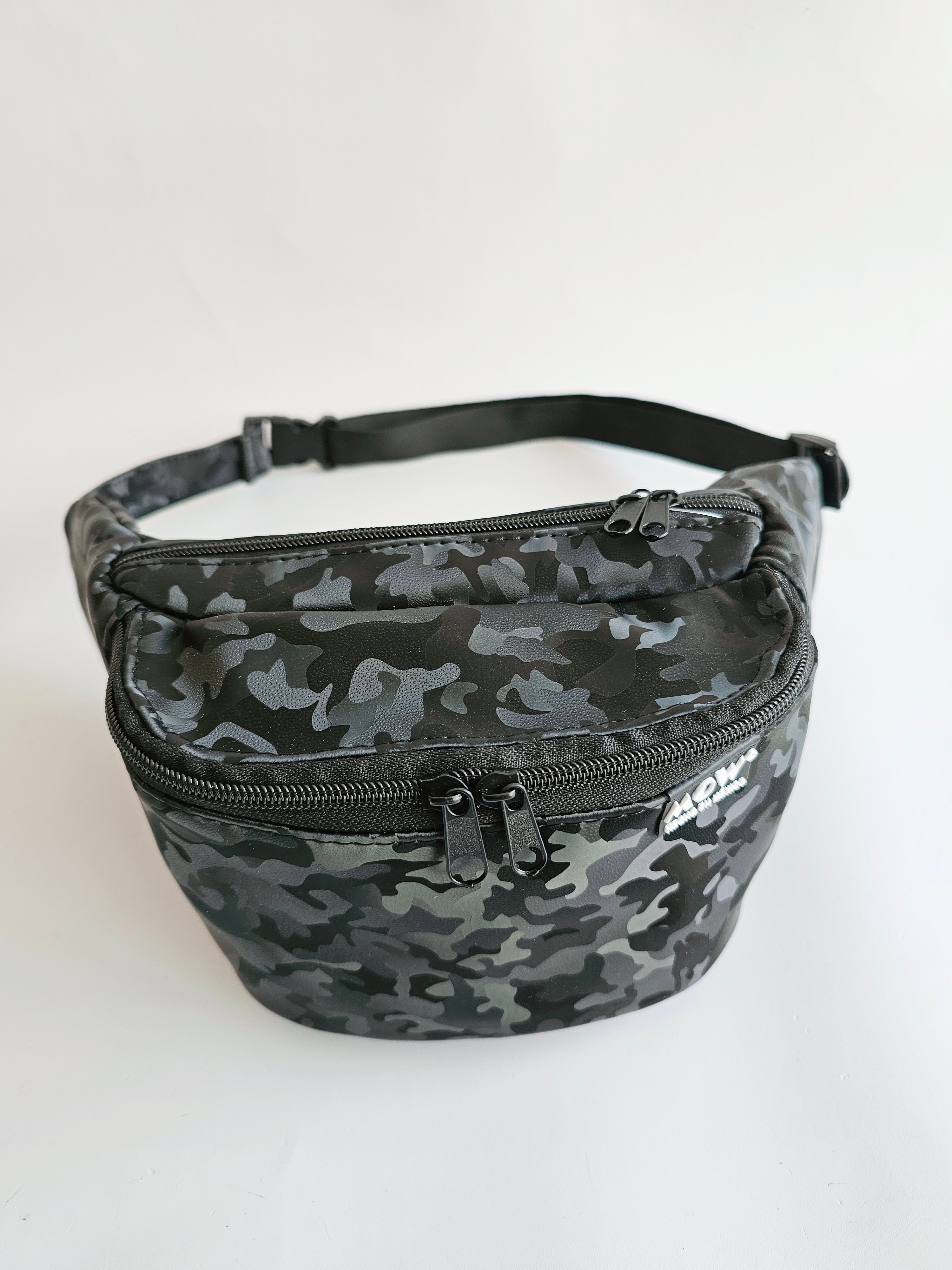 Cangurera HellMow Negro Camuflaje