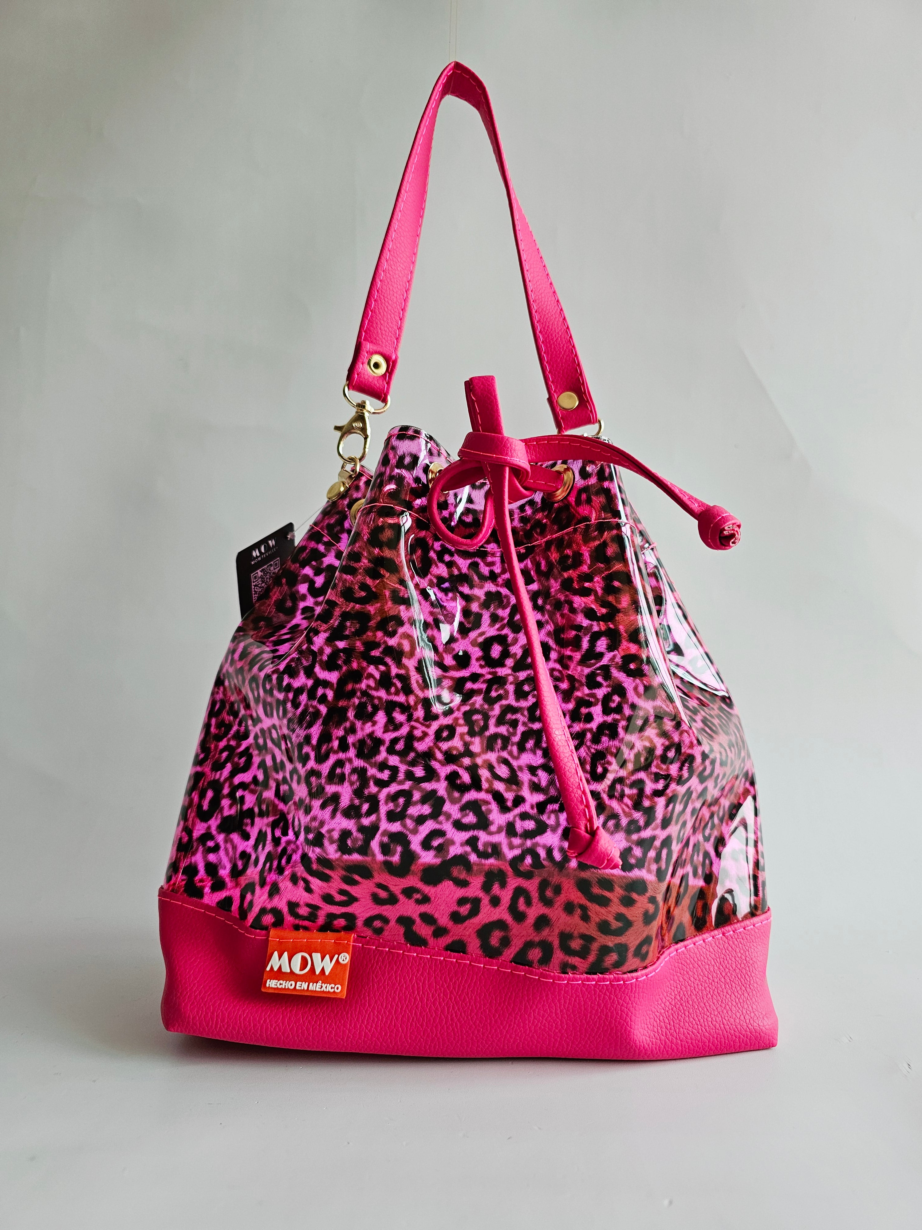 Bolso Bejeweled Rosa Leopardo