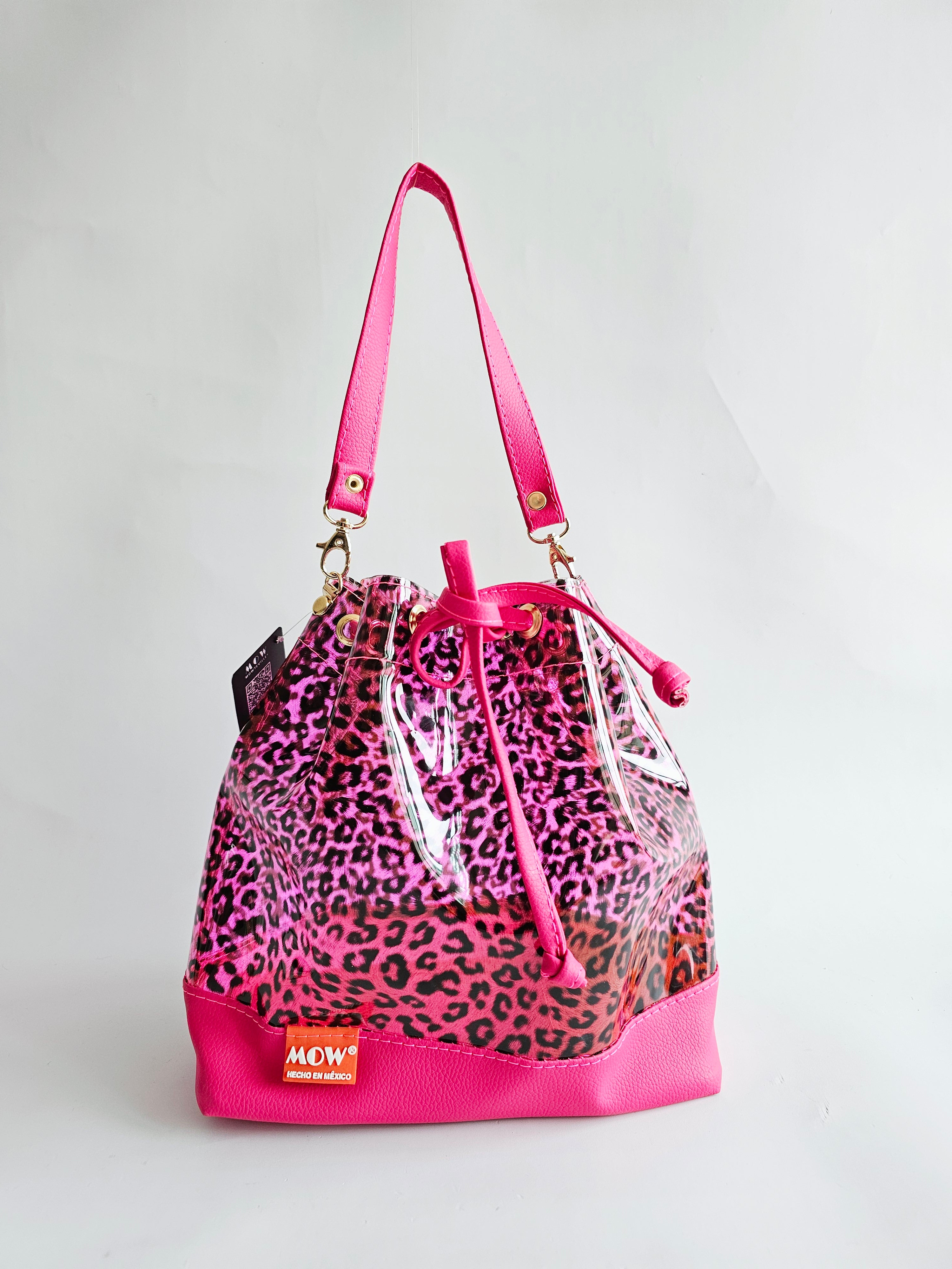 Bolso Bejeweled Rosa Leopardo