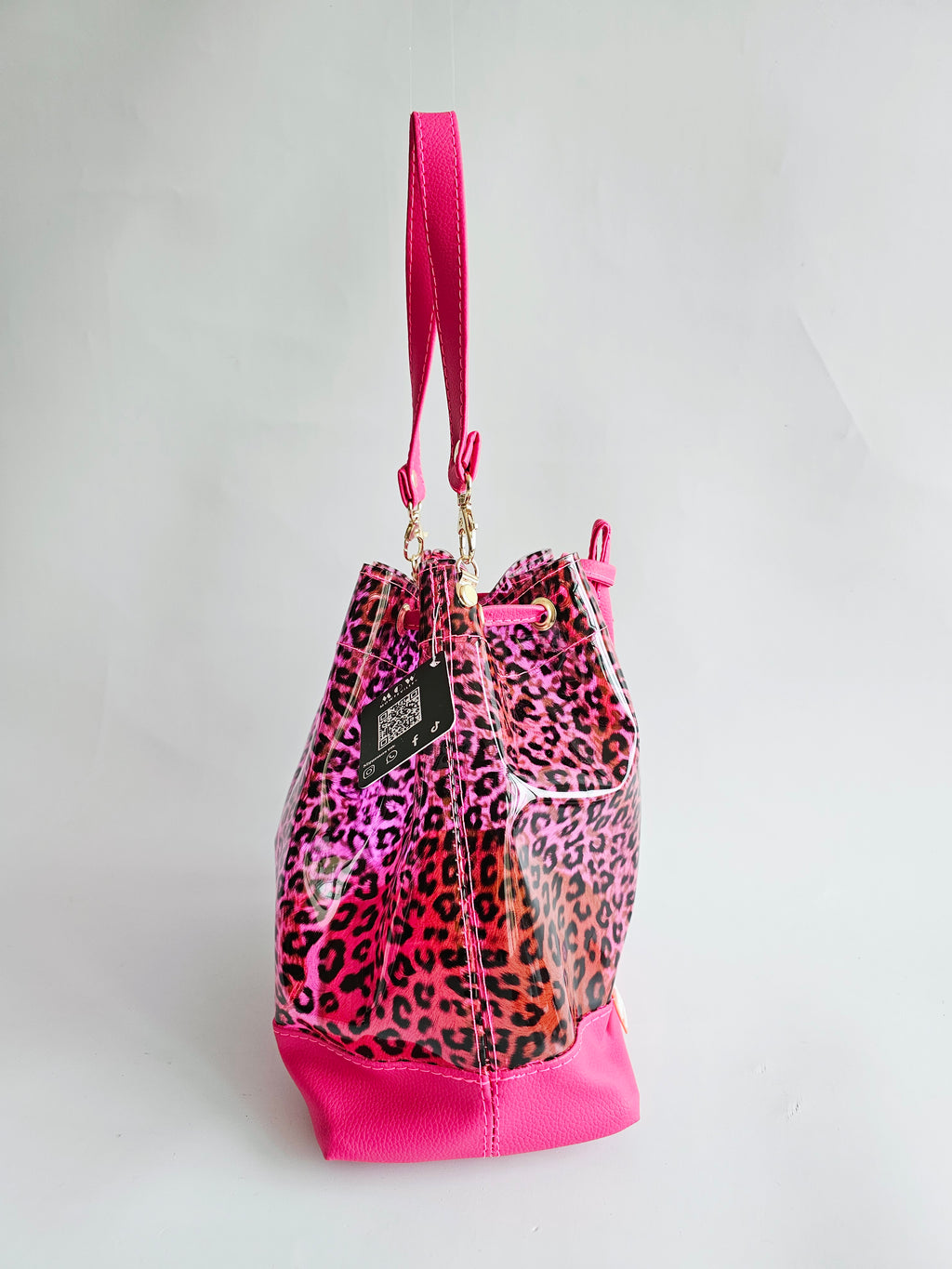 Bolso Bejeweled Rosa Leopardo