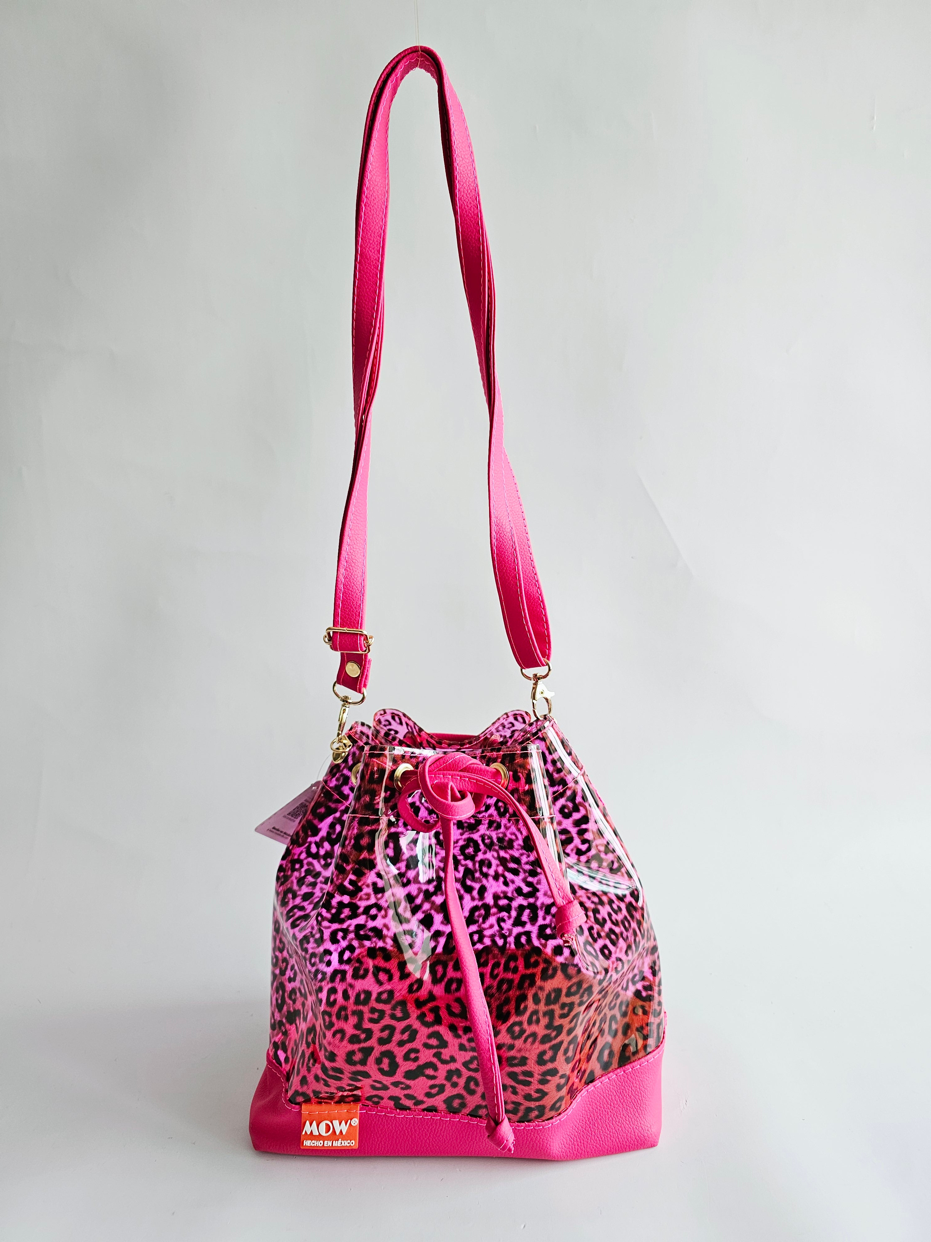 Bolso Bejeweled Rosa Leopardo
