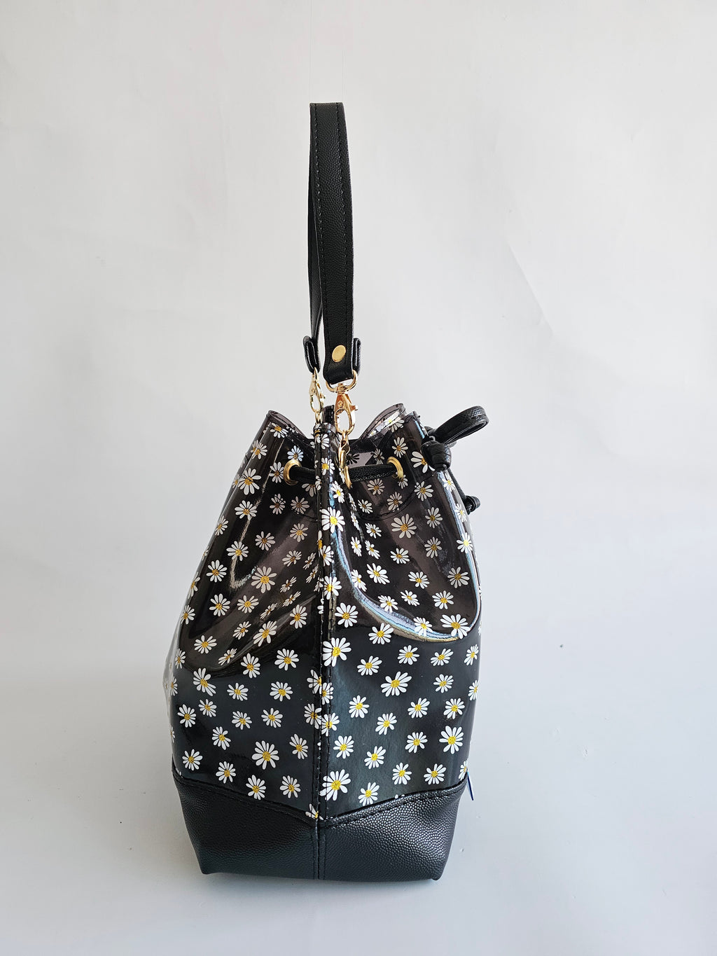 Bolso Bejeweled Negro Margaritas