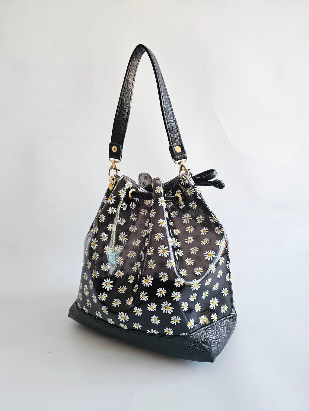 Bolso Bejeweled Negro Margaritas
