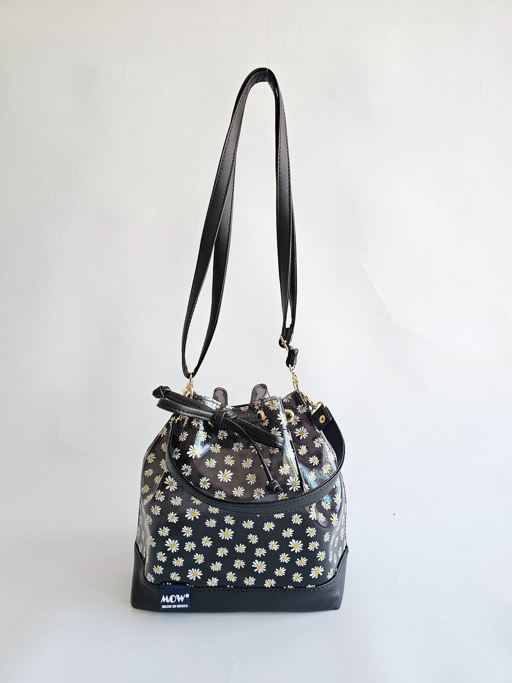 Bolso Bejeweled Negro Margaritas