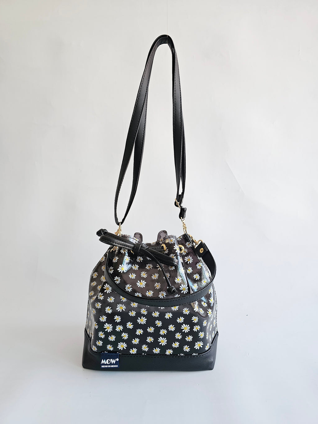 Bolso Bejeweled Negro Margaritas