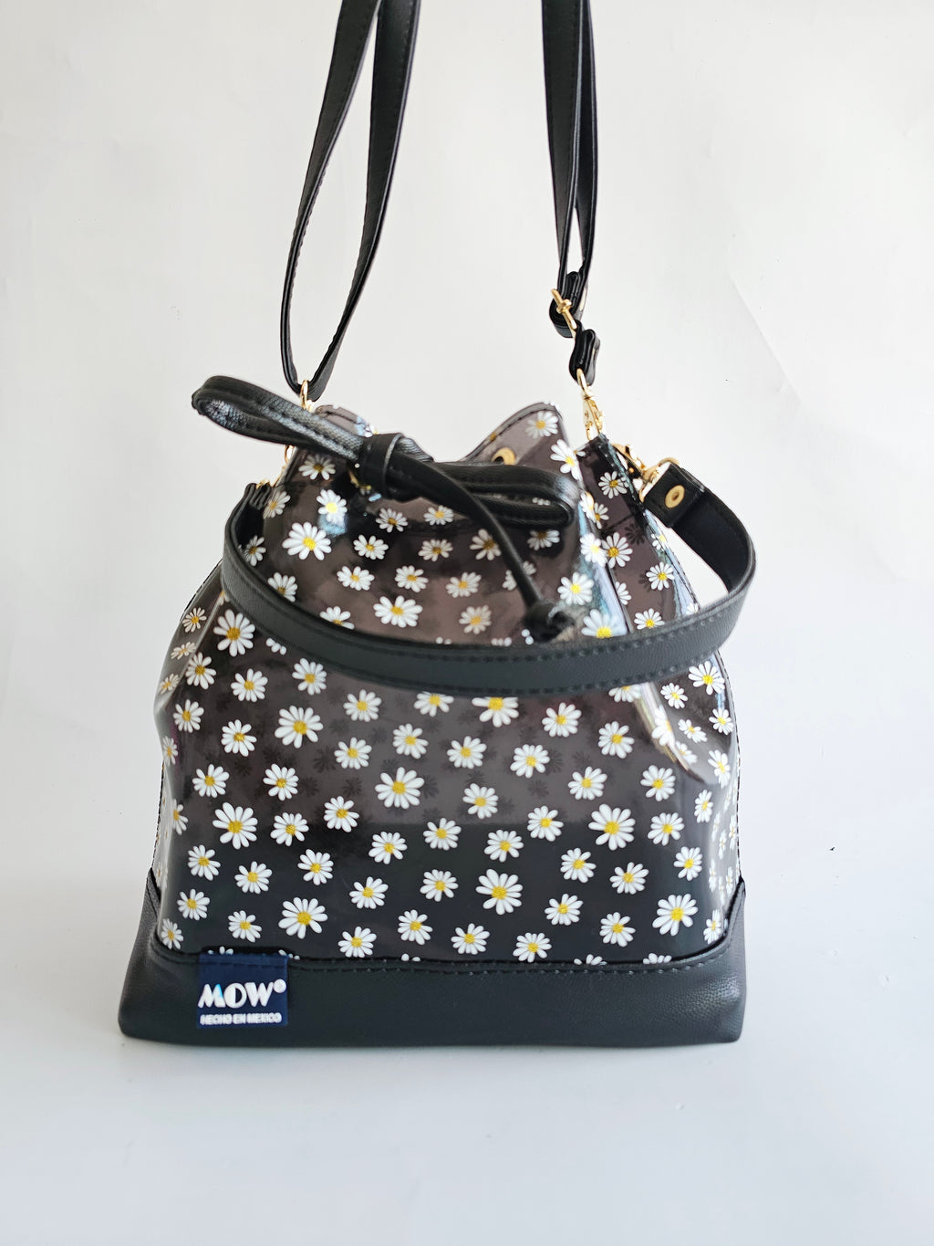 Bolso Bejeweled Negro Margaritas