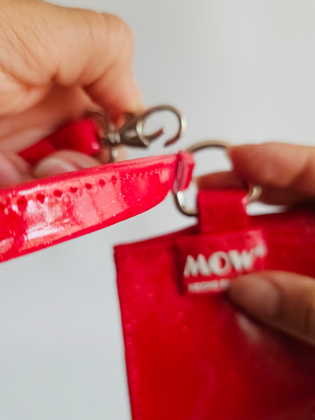 Clip de Ropa Rojo Glitter