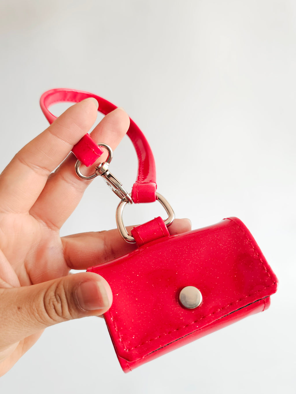 Clip de Ropa Rojo Glitter