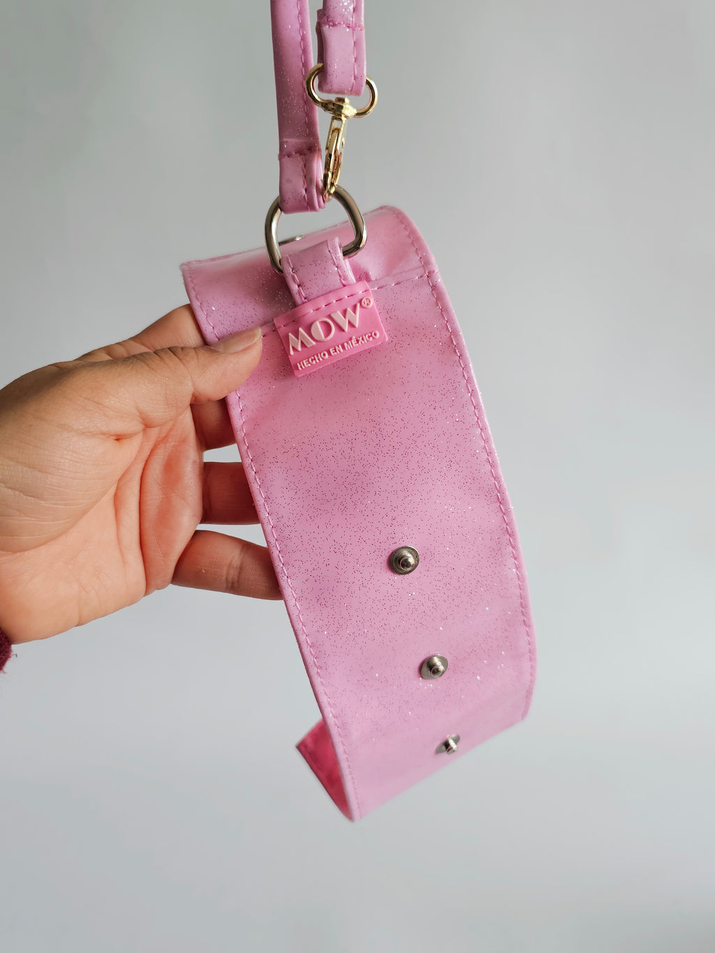 Clip de Ropa Rosa Glitter