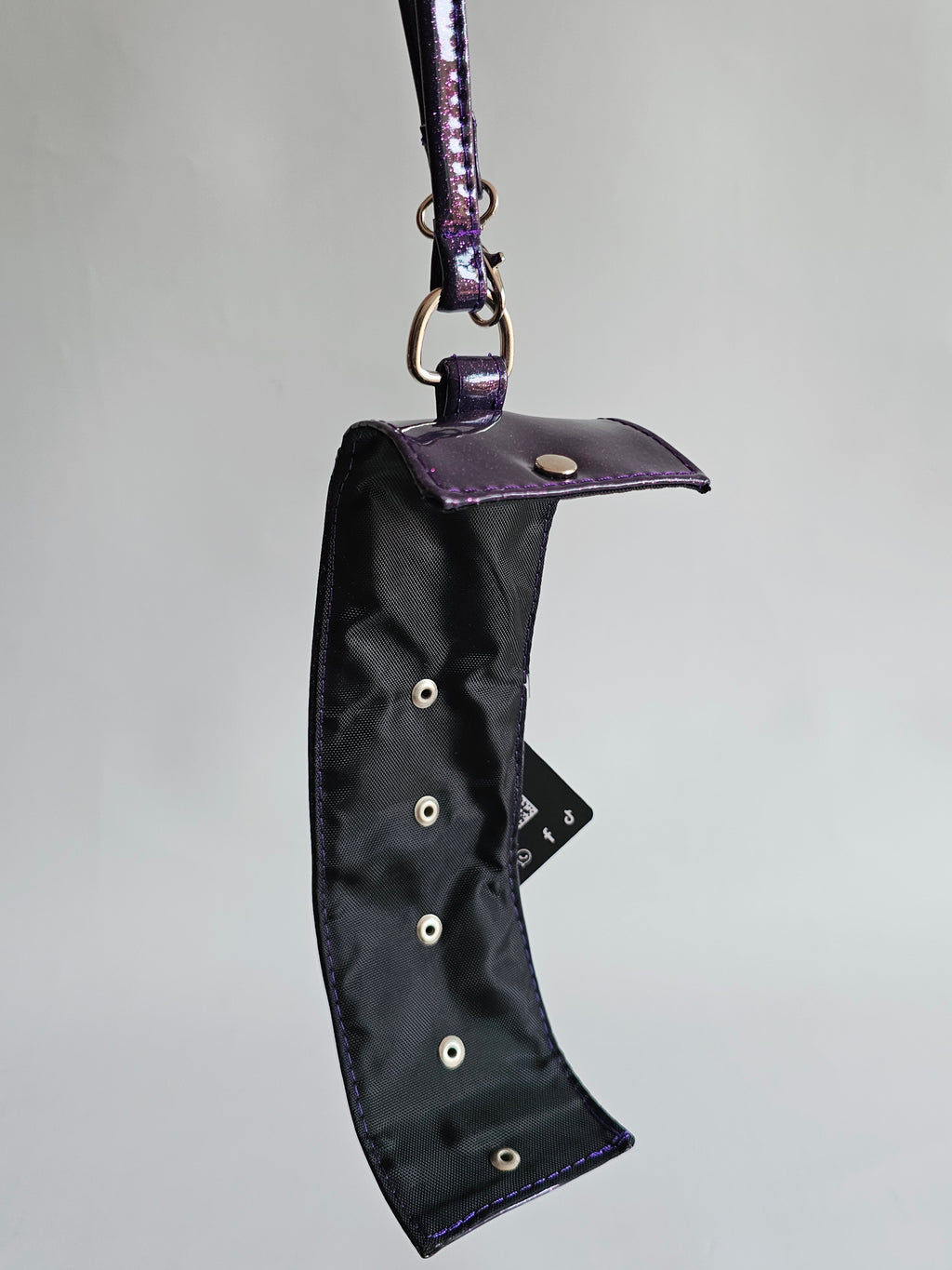 Clip de Ropa Morado Glitter
