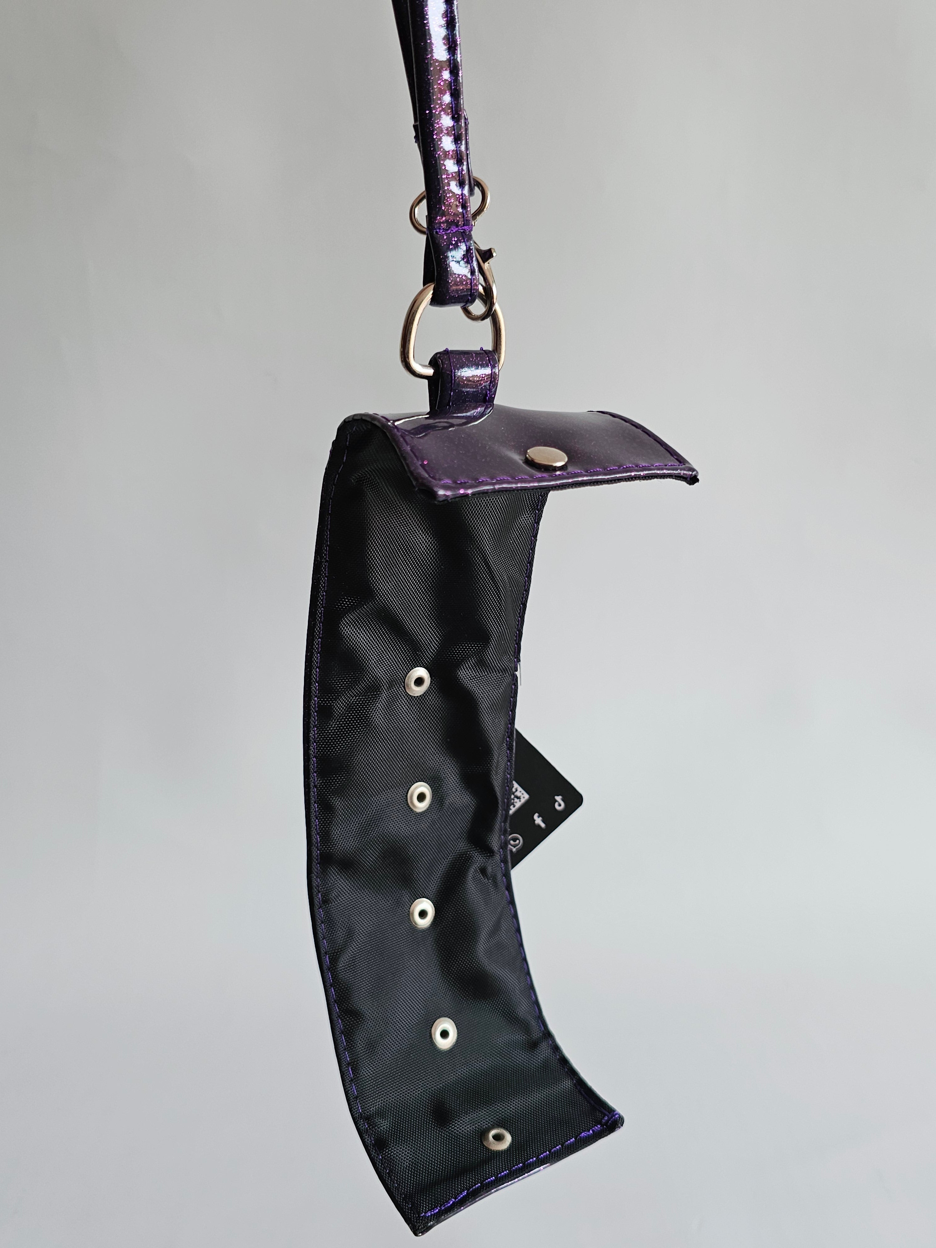 Clip de Ropa Morado Glitter