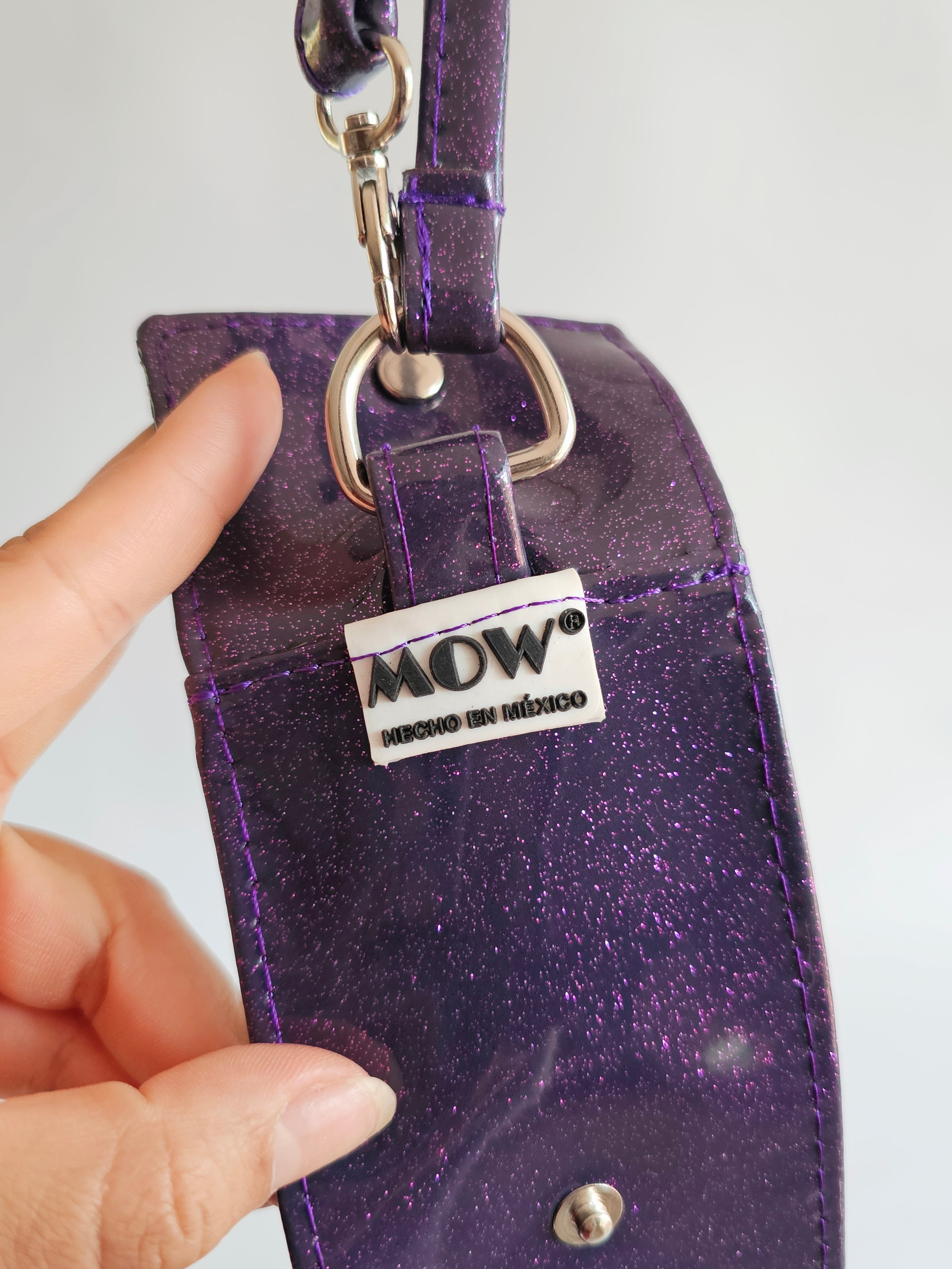 Clip de Ropa Morado Glitter